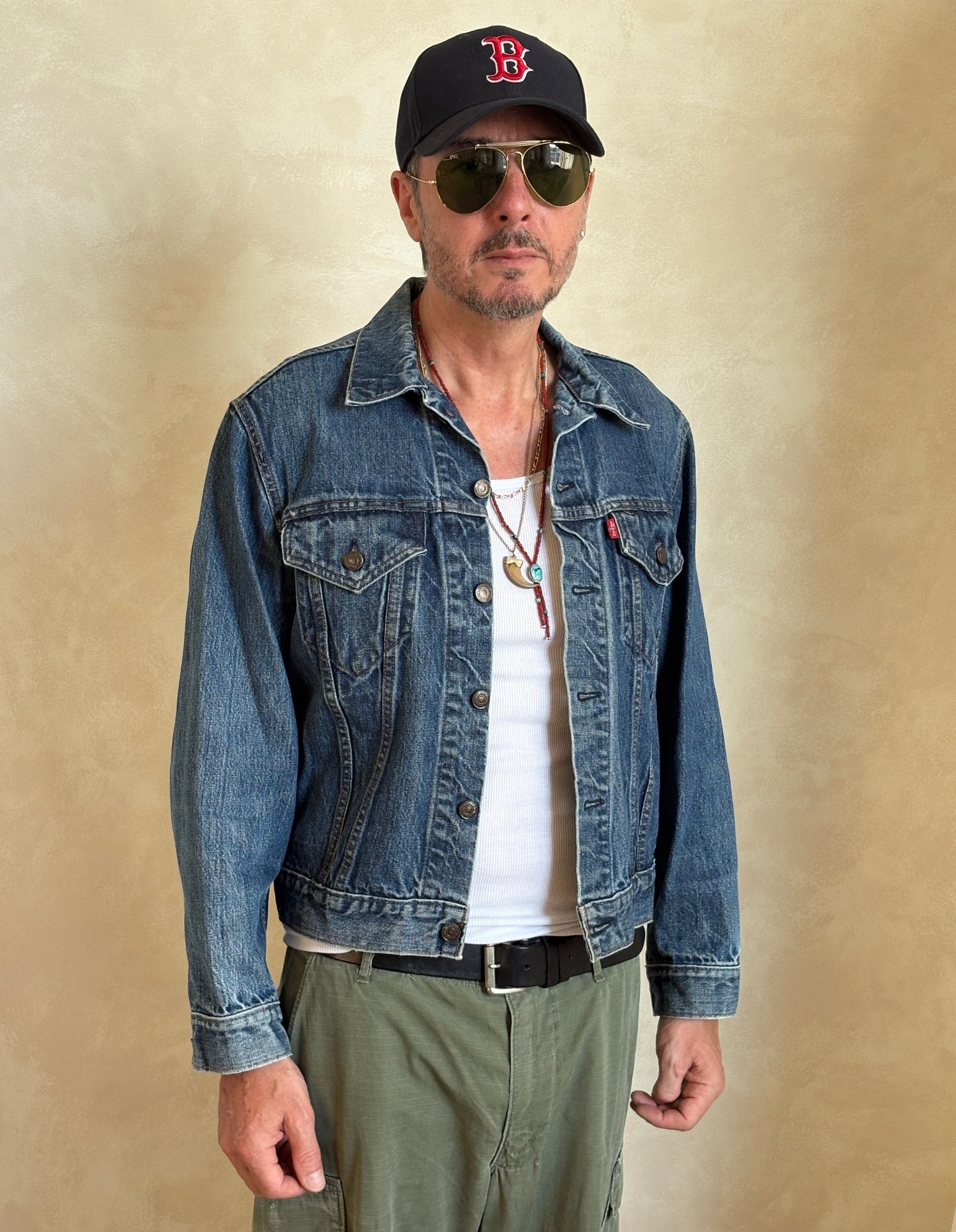 Size 42US / 52EU . Vintage 70s Levis single stitch jacket Made in USA. - USA Vintage Bcn