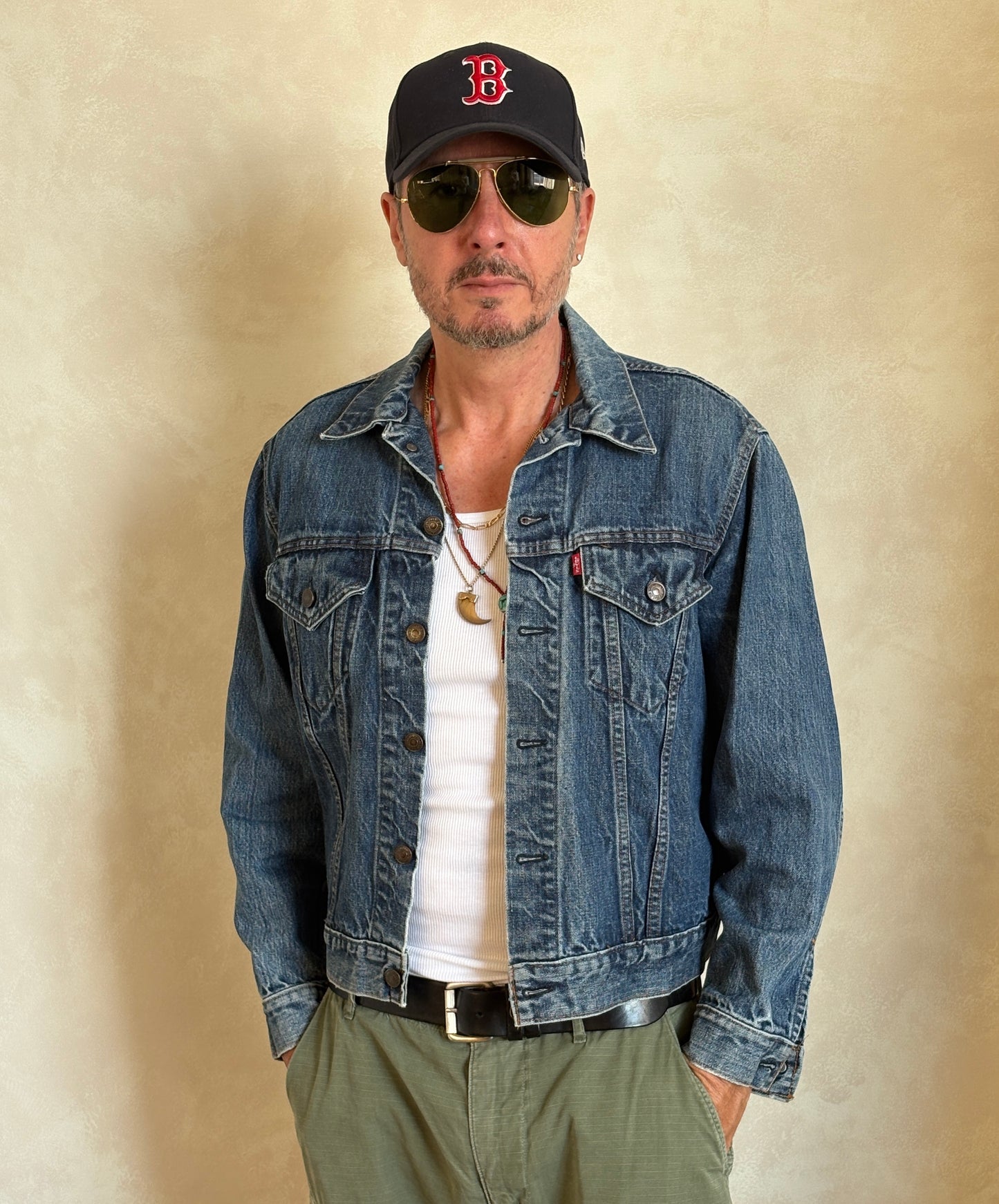 Size 42US / 52EU . Vintage 70s Levis single stitch jacket Made in USA. - USA Vintage Bcn