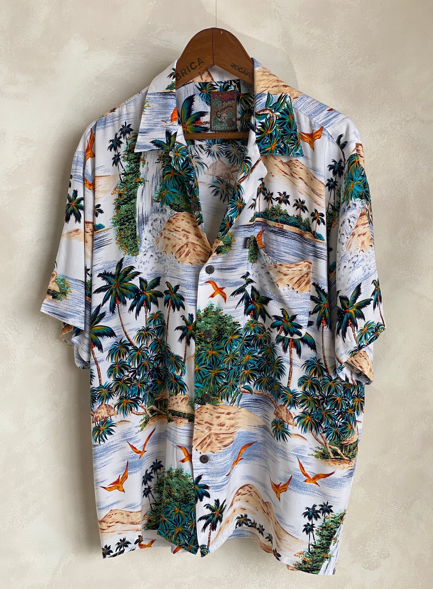 Size Large. Vintage 90s Hawaiian shirt - USA Vintage Bcn