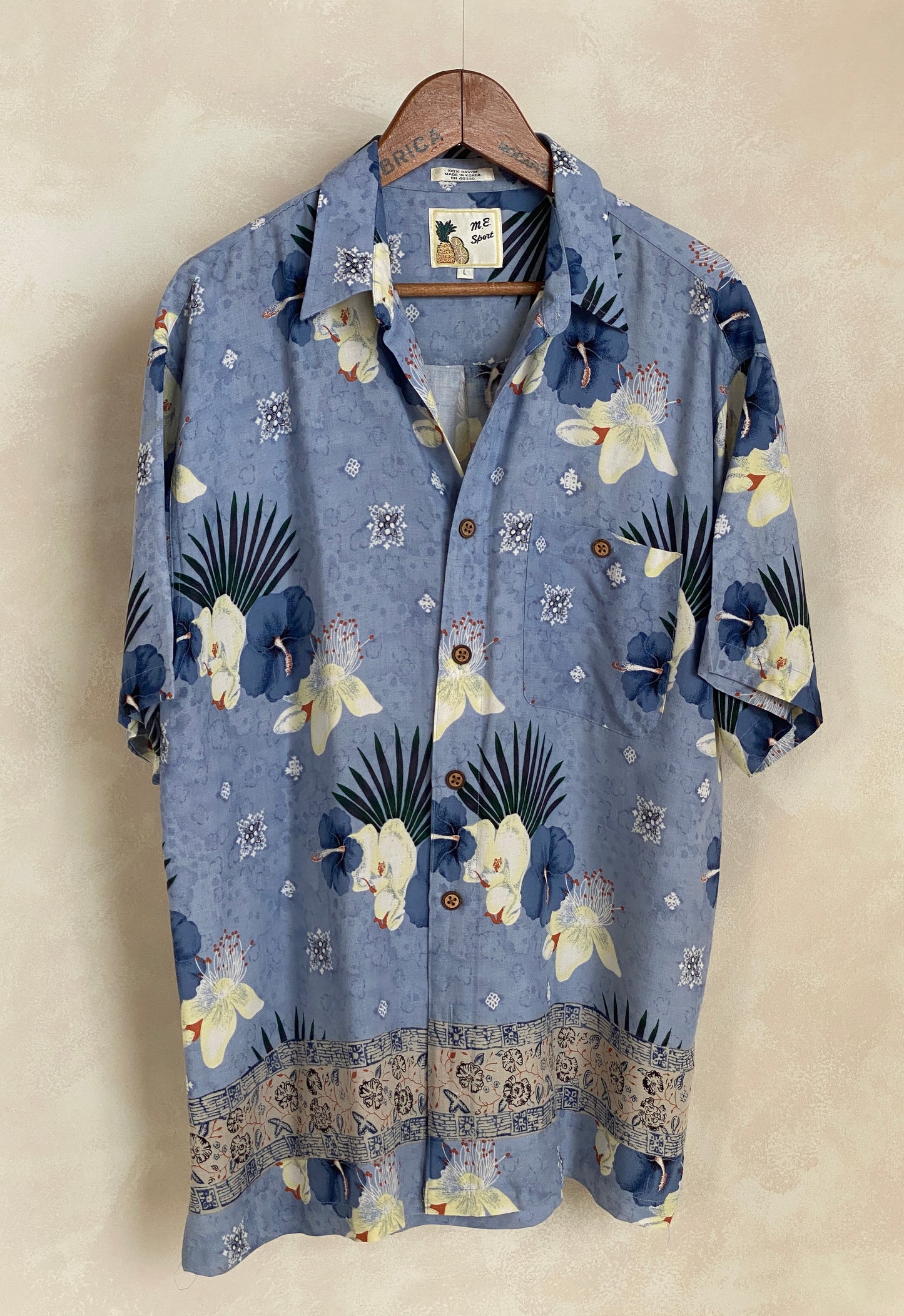 Size Large. Vintage 90s Hawaiian shirt - USA Vintage Bcn