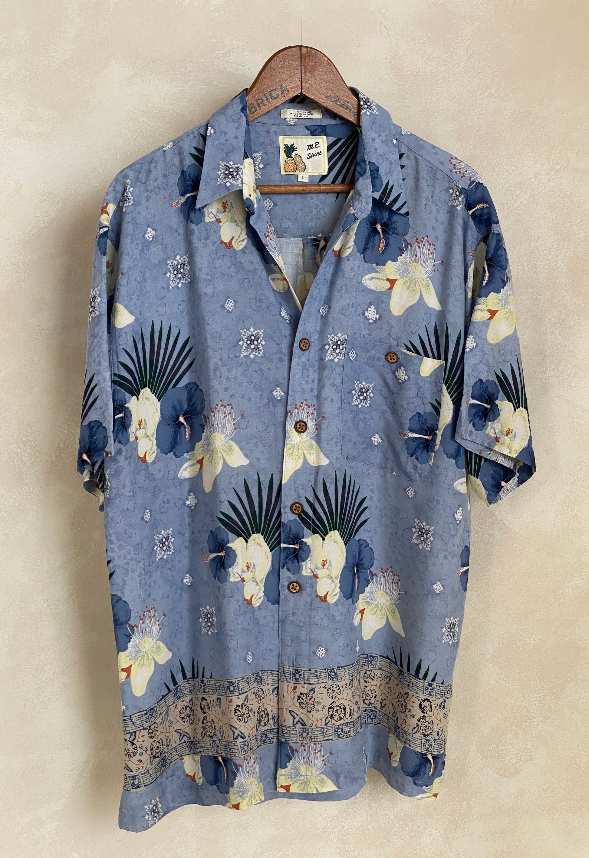 Size Large. Vintage 90s Hawaiian shirt - USA Vintage Bcn