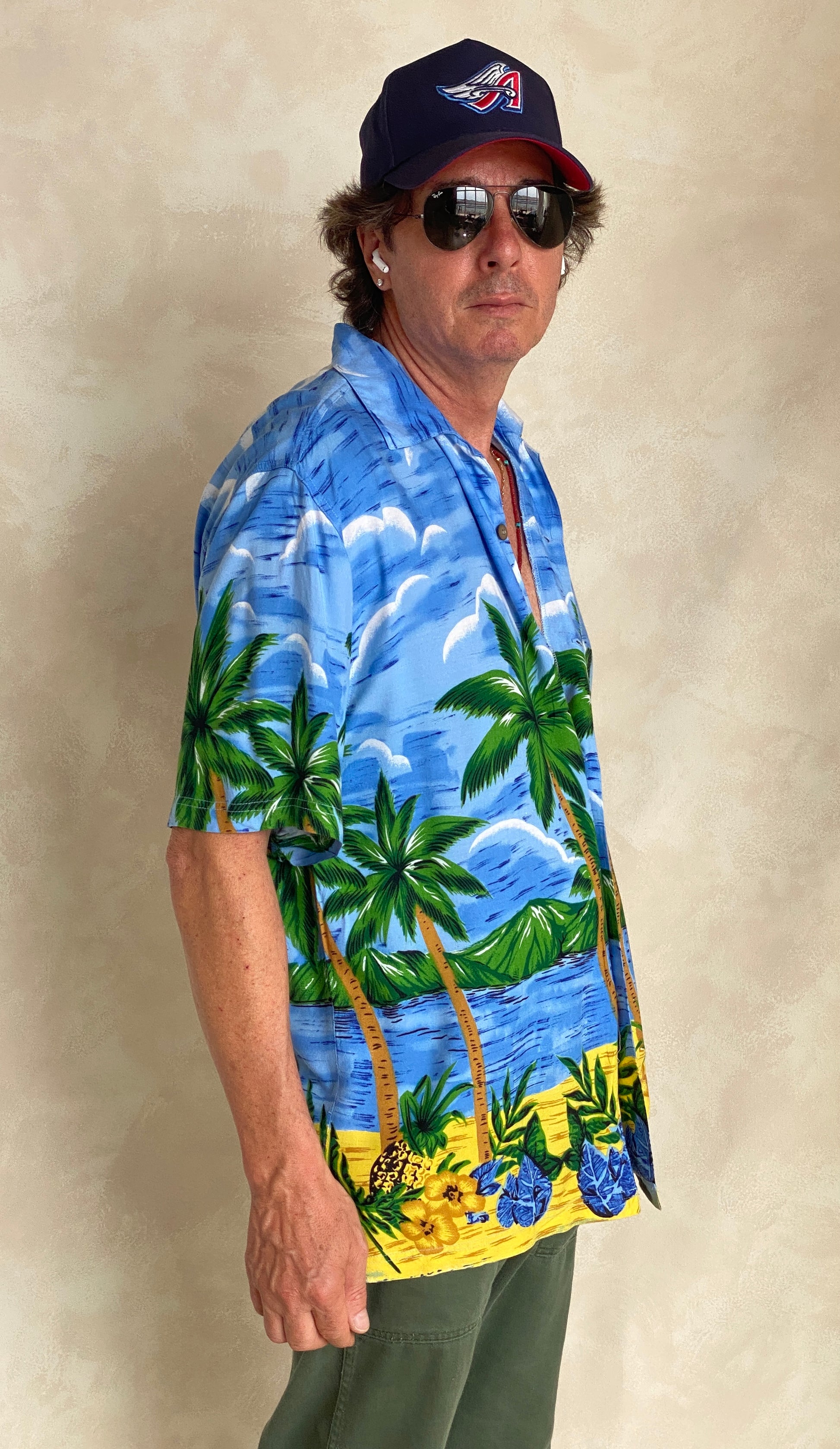 Size Large. Vintage 90s Hawaiian shirt - USA Vintage Bcn