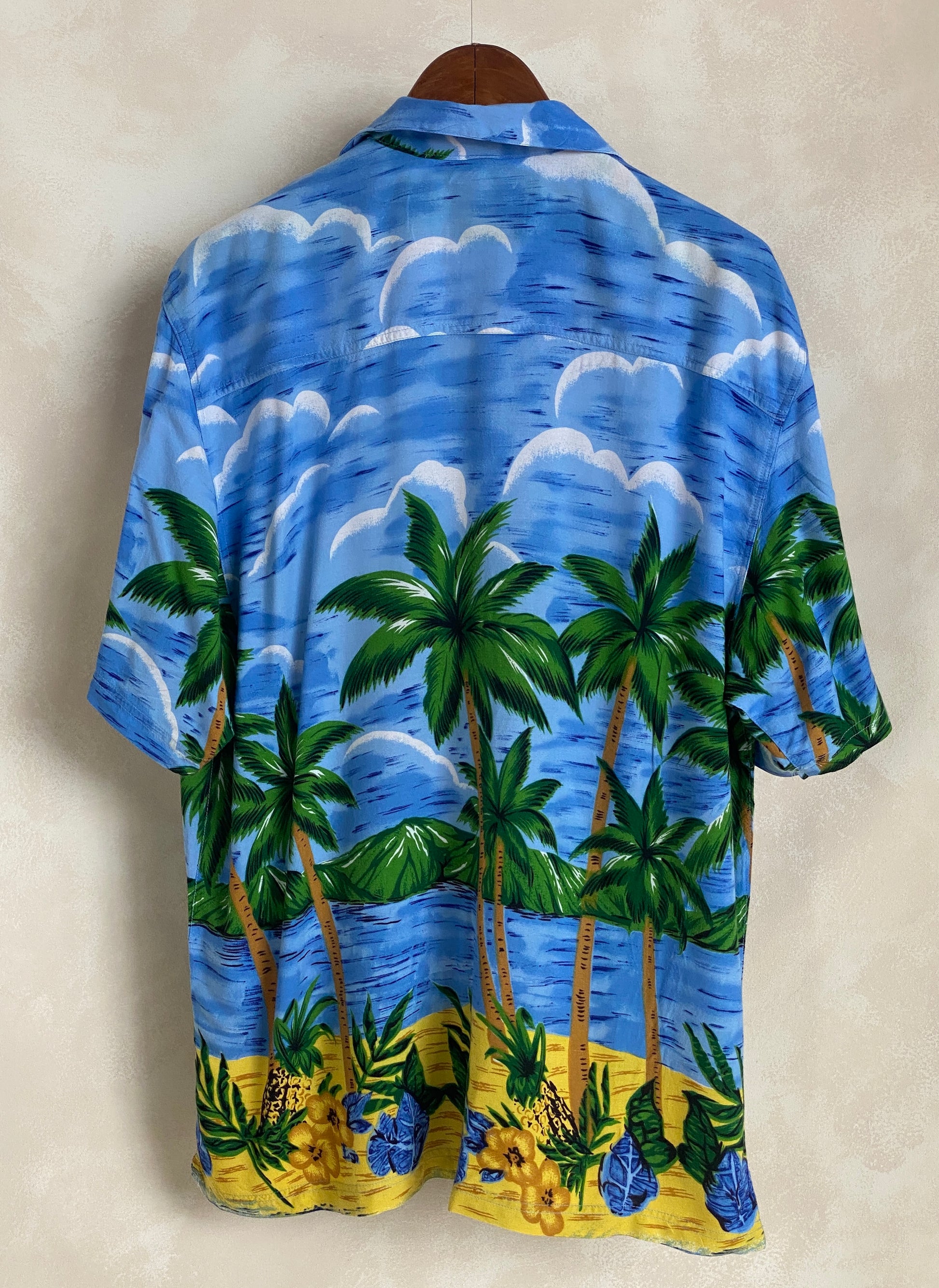 Size Large. Vintage 90s Hawaiian shirt - USA Vintage Bcn