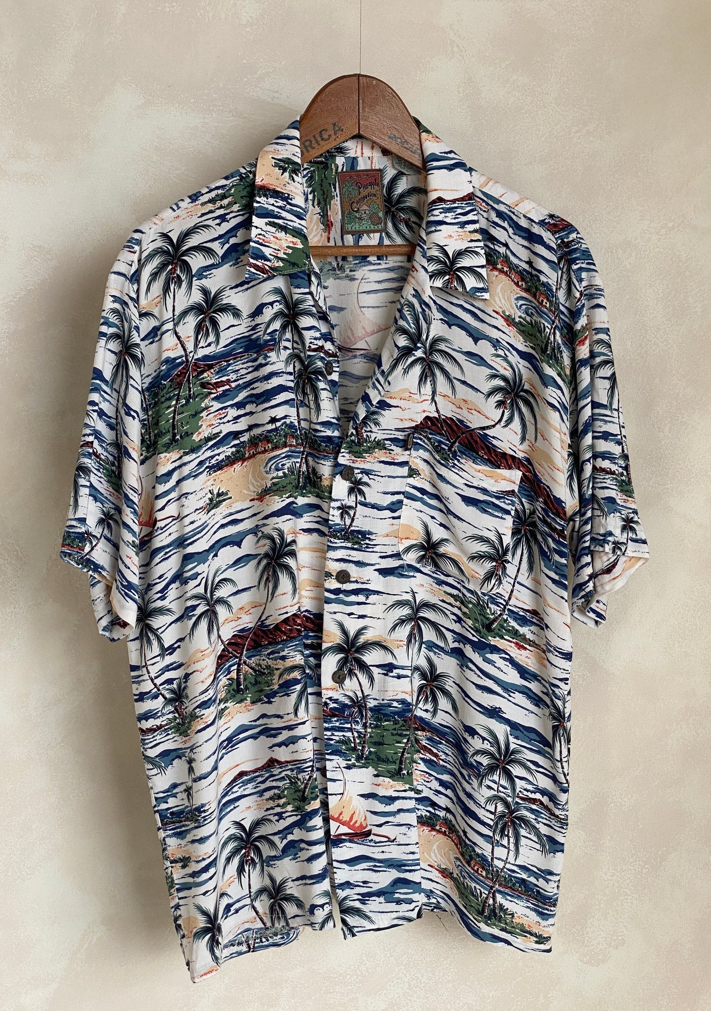 Size Large. Vintage 90s Hawaiian shirt - USA Vintage Bcn