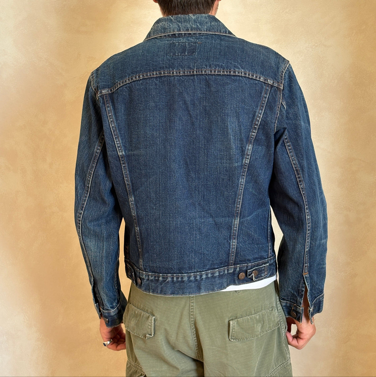 Size 42US / 52EU . Vintage 70s Levis single stitch jacket Made in USA.-AJ357 Studio