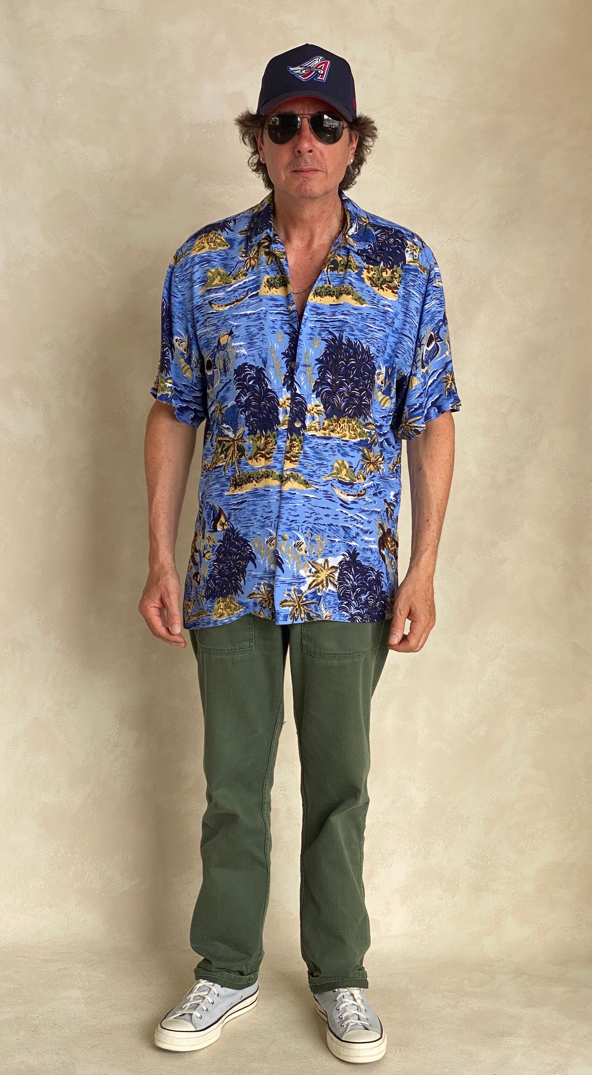 Size Large. Vintage 90s Hawaiian shirt - USA Vintage Bcn