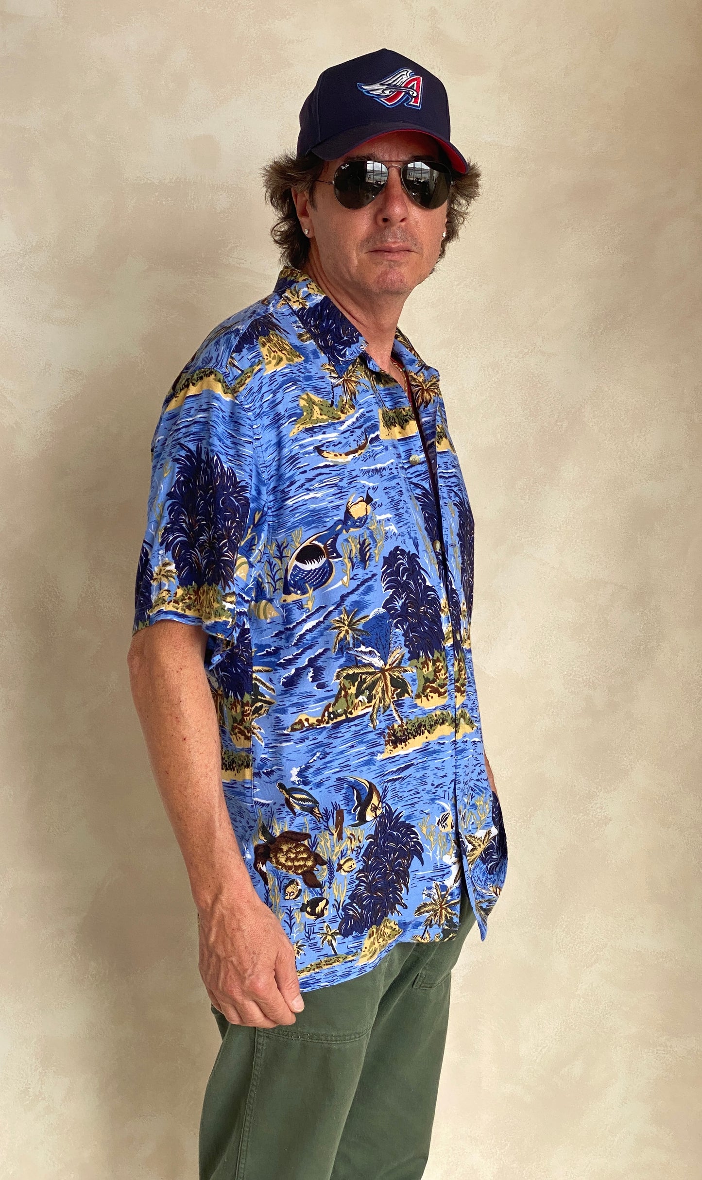 Size Large. Vintage 90s Hawaiian shirt - USA Vintage Bcn