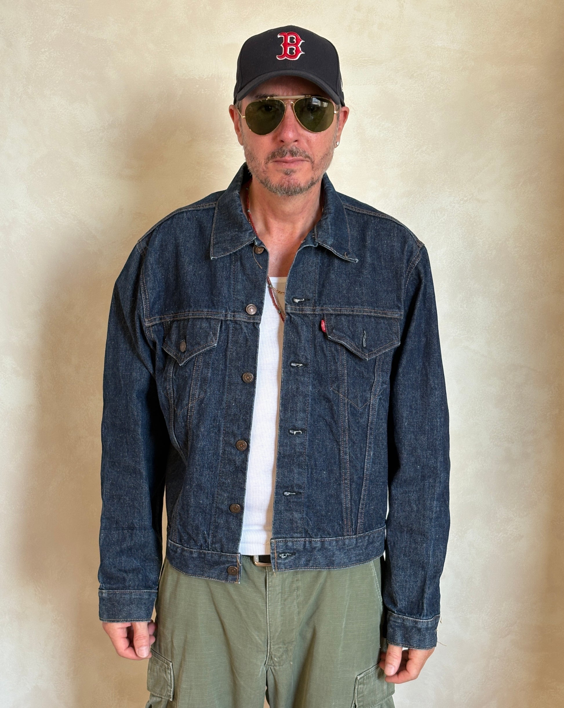 Size 46US / 56EU .Vintage 70s Levi’s Denim Jacket – 2 Pockets – Made in USA - USA Vintage Bcn