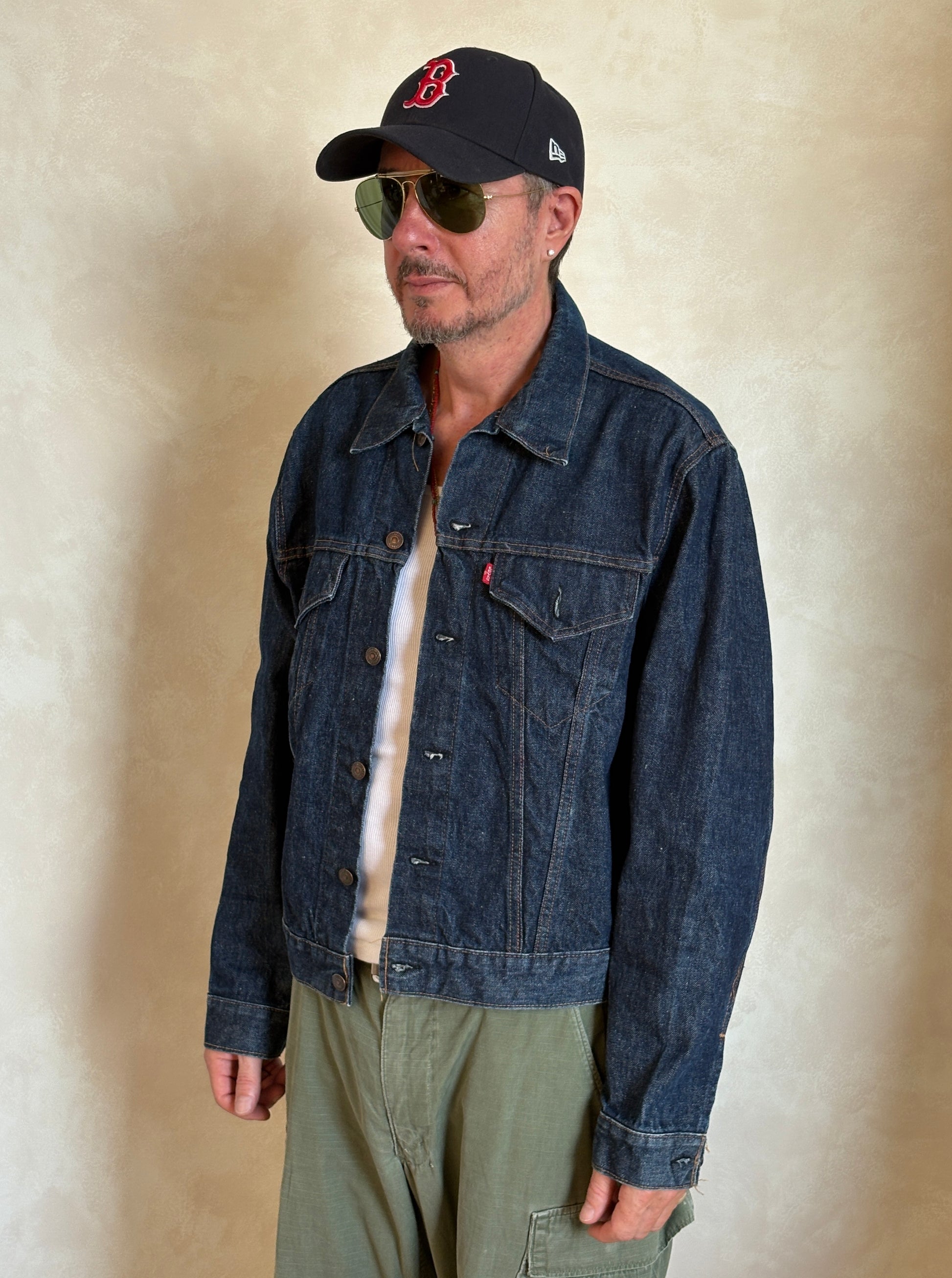 Size 46US / 56EU .Vintage 70s Levi’s Denim Jacket – 2 Pockets – Made in USA - USA Vintage Bcn