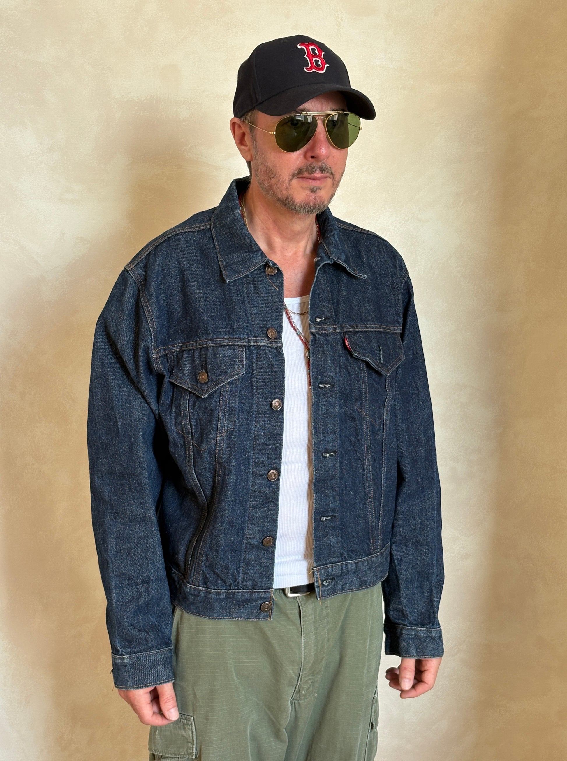 Size 46US / 56EU .Vintage 70s Levi’s Denim Jacket – 2 Pockets – Made in USA - USA Vintage Bcn