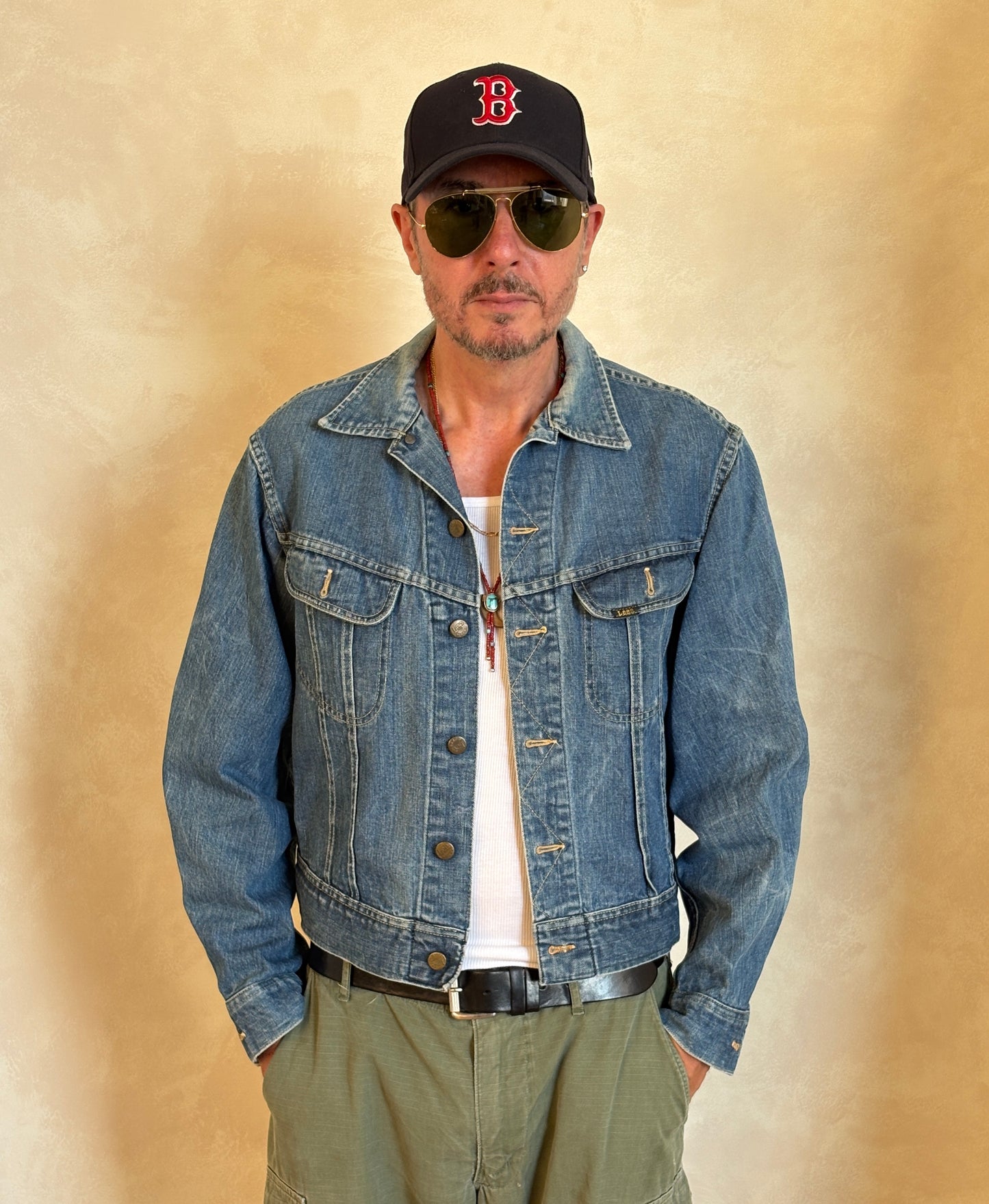 Size 42-44US / 52-54EU.Vintage 70s Lee Union Made Denim Shirt – 2 Pockets – Made in USA - USA Vintage Bcn