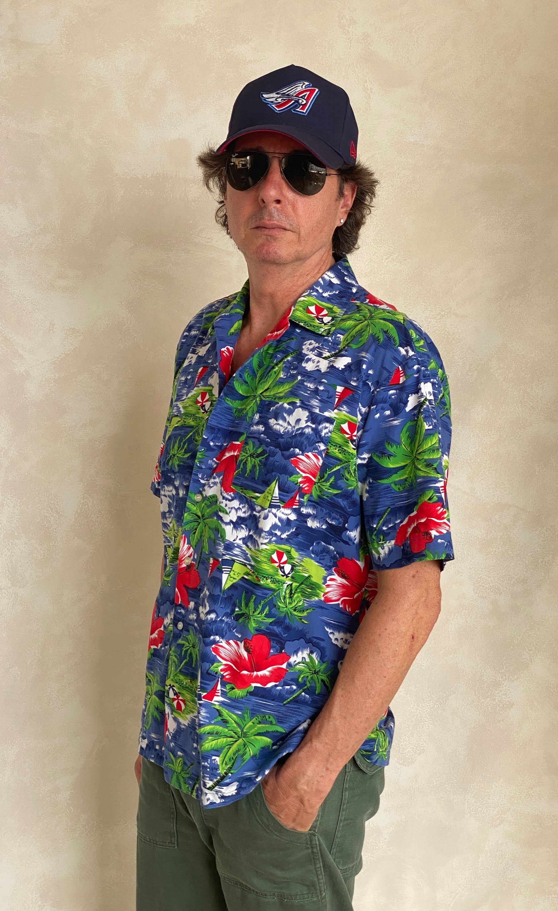 Size Large. Vintage 90s cotton Hawaiian shirt - USA Vintage Bcn