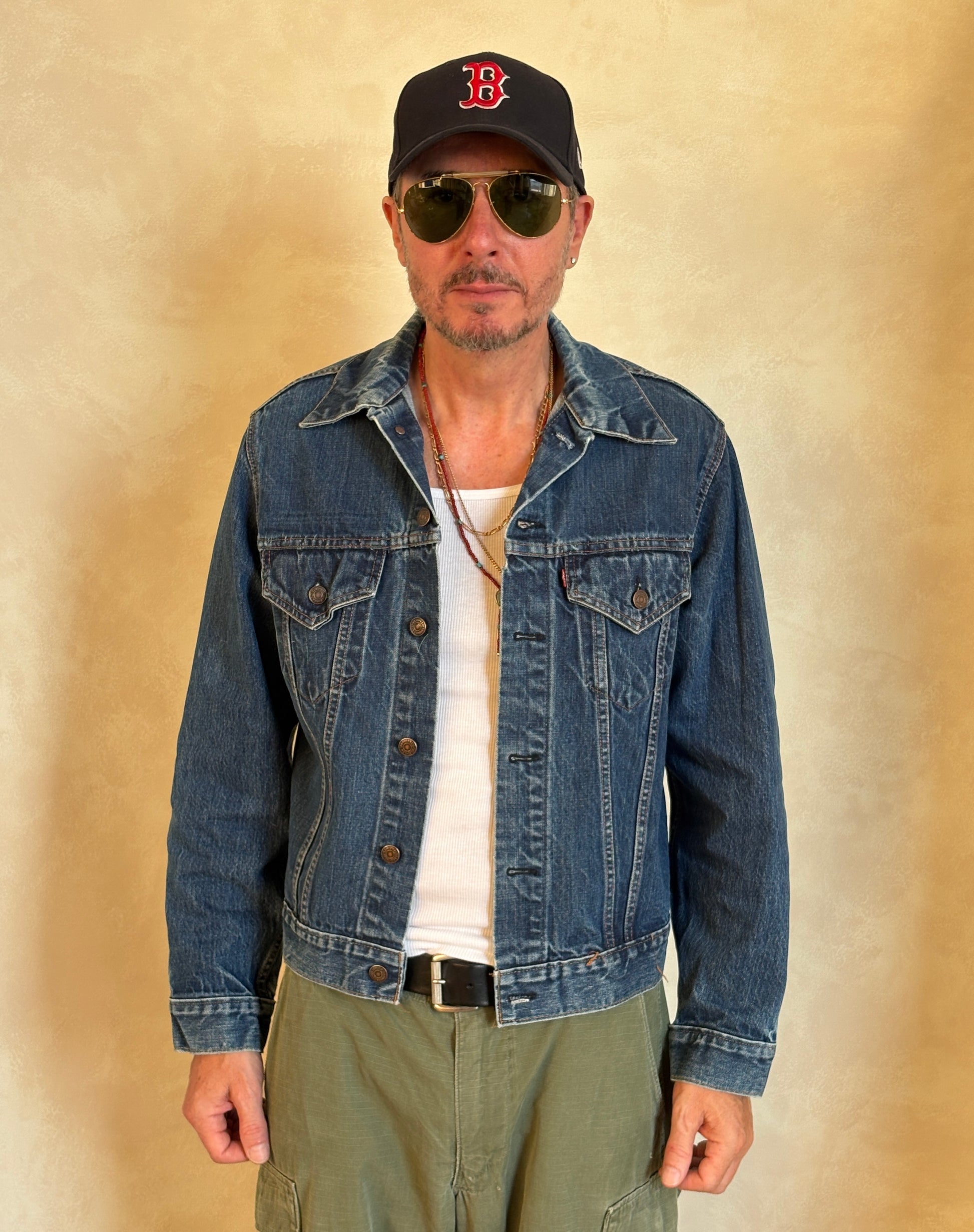 Size 42US / 52EU . Vintage 70s Levi’s Denim Jacket – 2 Pockets – Made in USA - USA Vintage Bcn