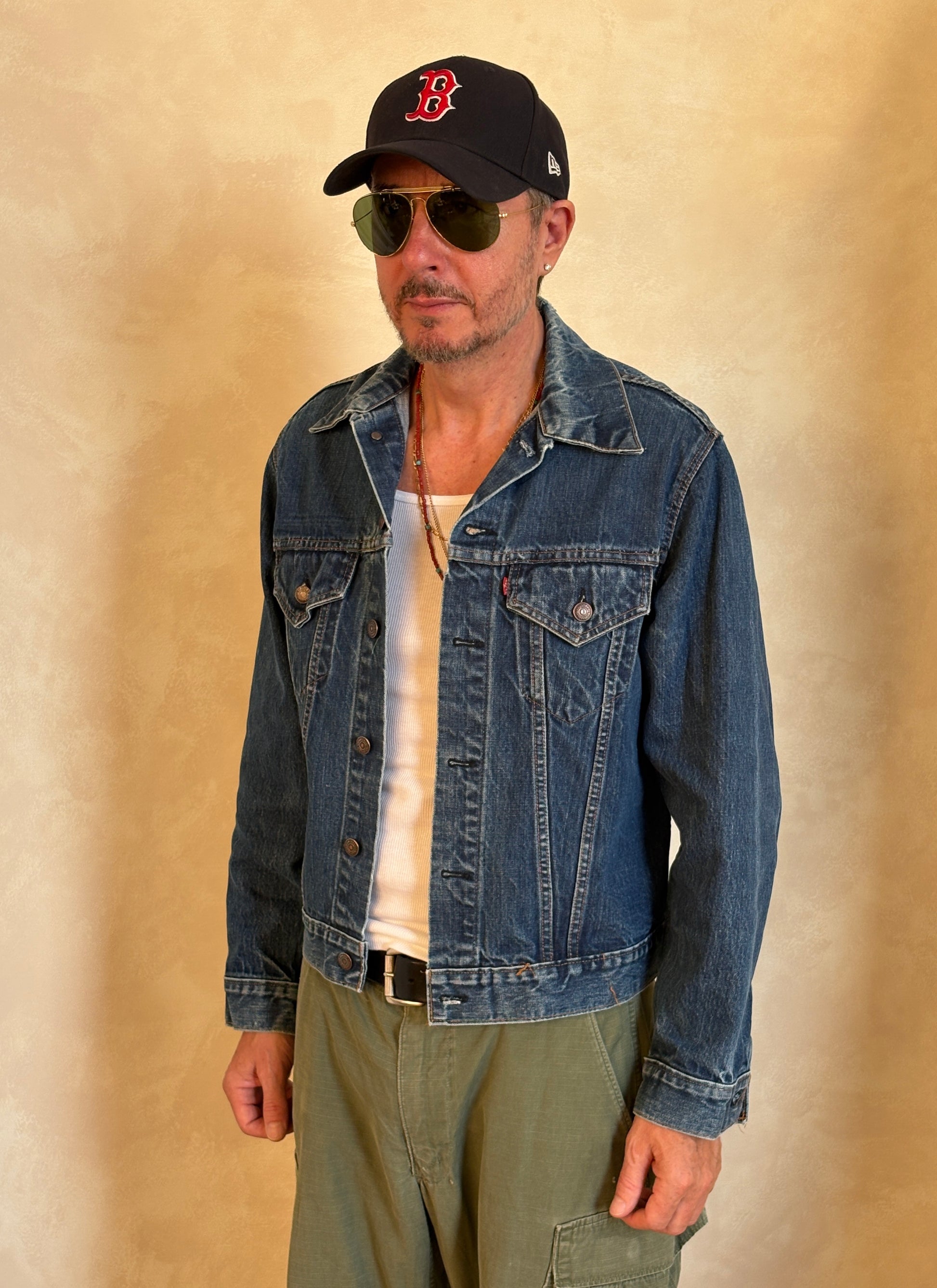 Size 42US / 52EU . Vintage 70s Levi’s Denim Jacket – 2 Pockets – Made in USA - USA Vintage Bcn