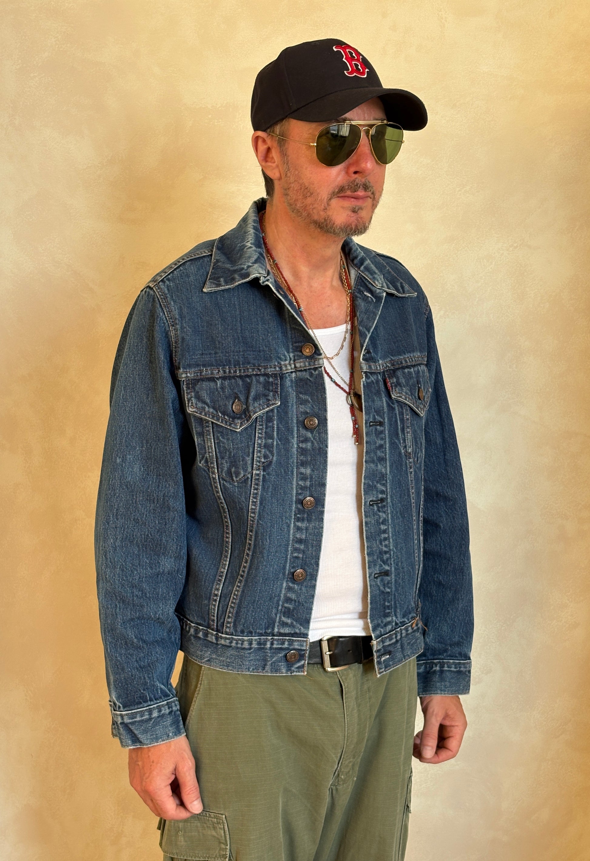 Size 42US / 52EU . Vintage 70s Levi’s Denim Jacket – 2 Pockets – Made in USA - USA Vintage Bcn