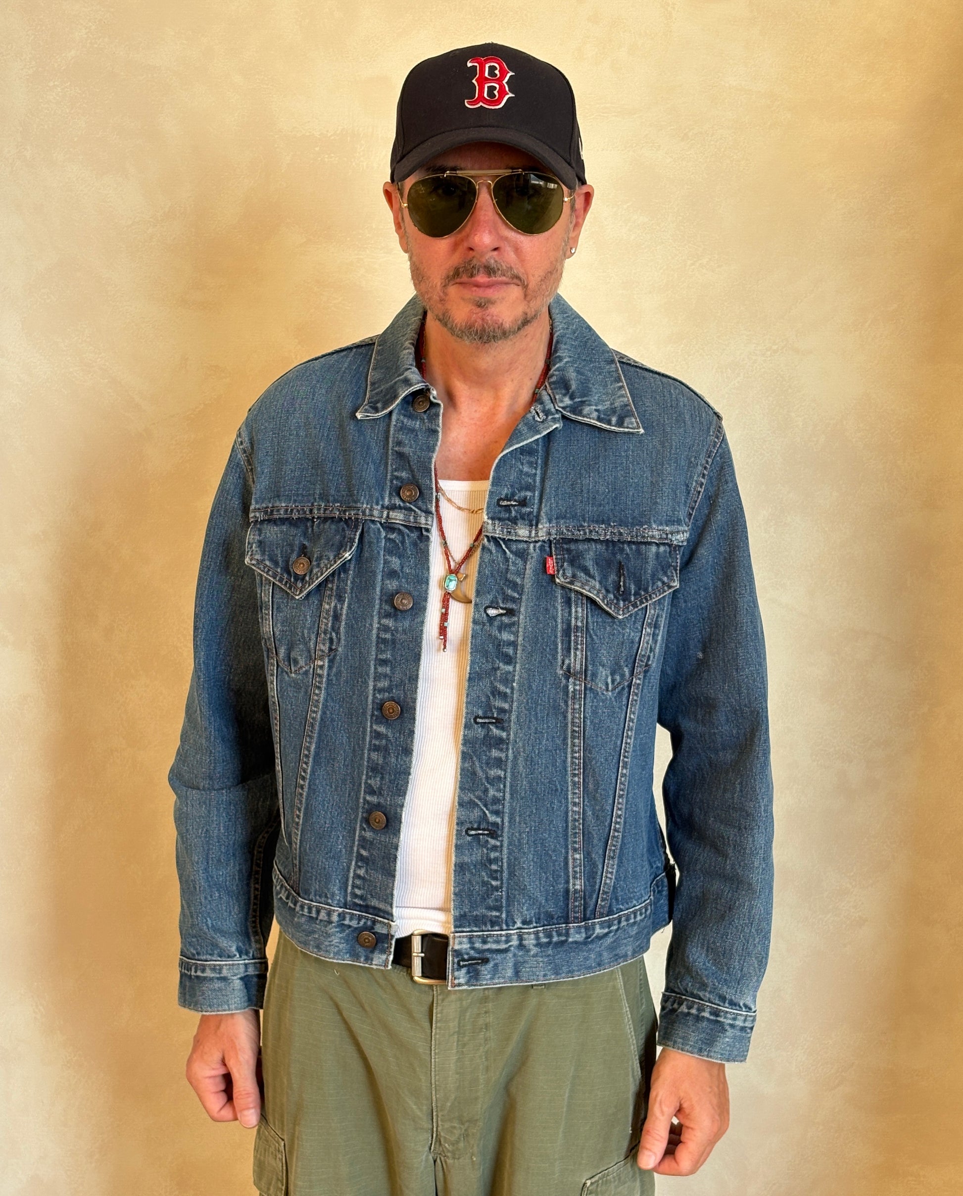 Size 42-44US / 52-54EU . Vintage 70s Levi’s Denim Jacket – 2 Pockets – Made in USA - USA Vintage Bcn