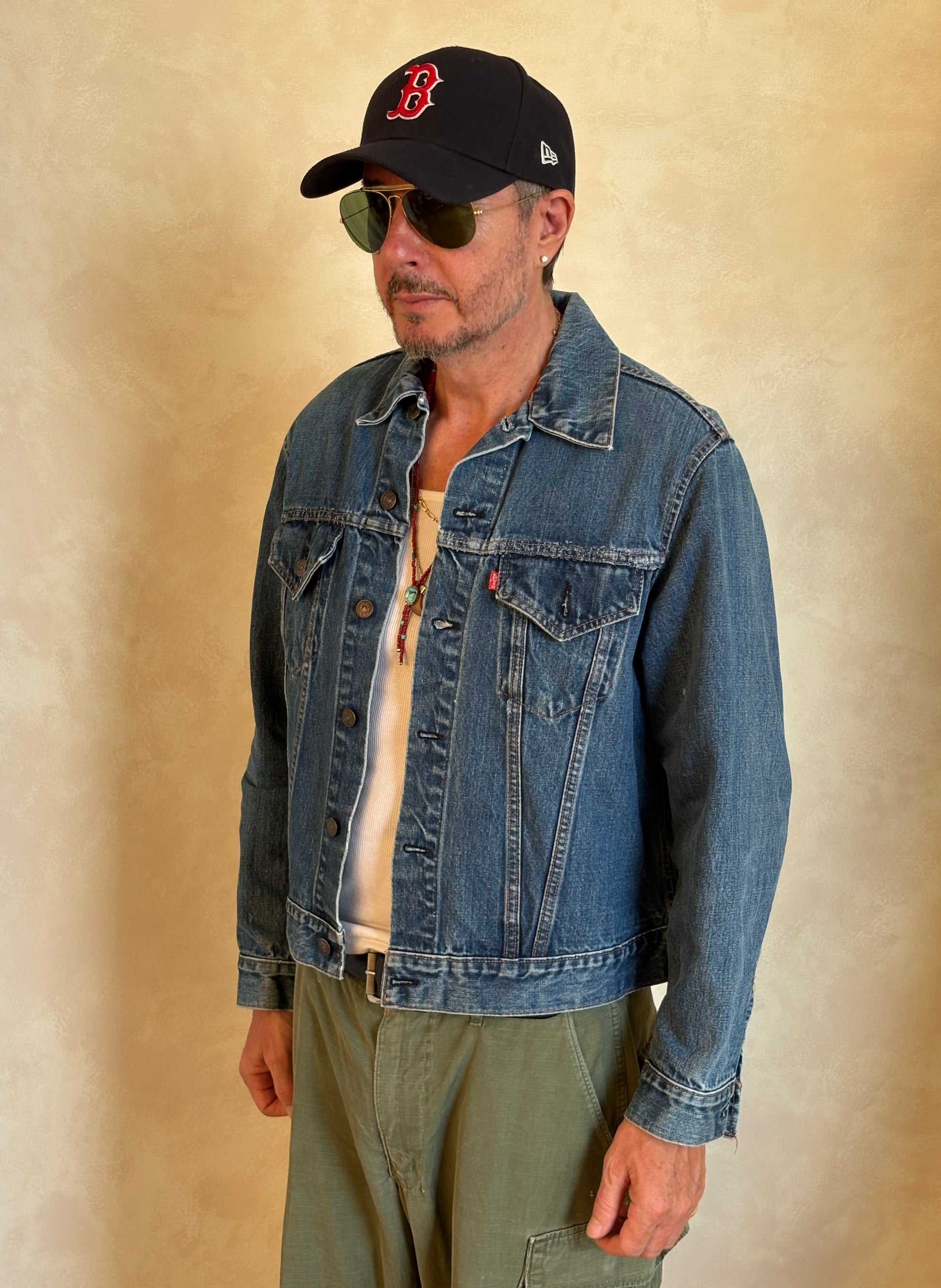 Size 42-44US / 52-54EU . Vintage 70s Levi’s Denim Jacket – 2 Pockets – Made in USA - USA Vintage Bcn