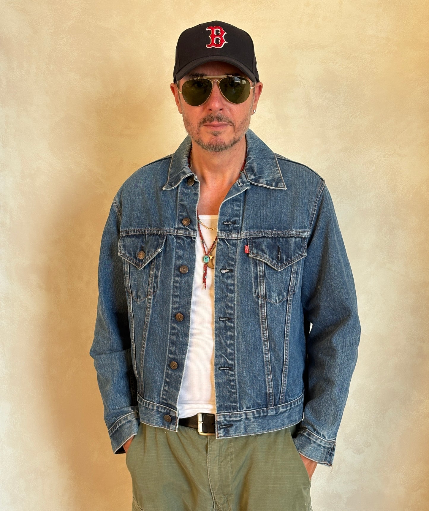 Size 42-44US / 52-54EU . Vintage 70s Levi’s Denim Jacket – 2 Pockets – Made in USA - USA Vintage Bcn