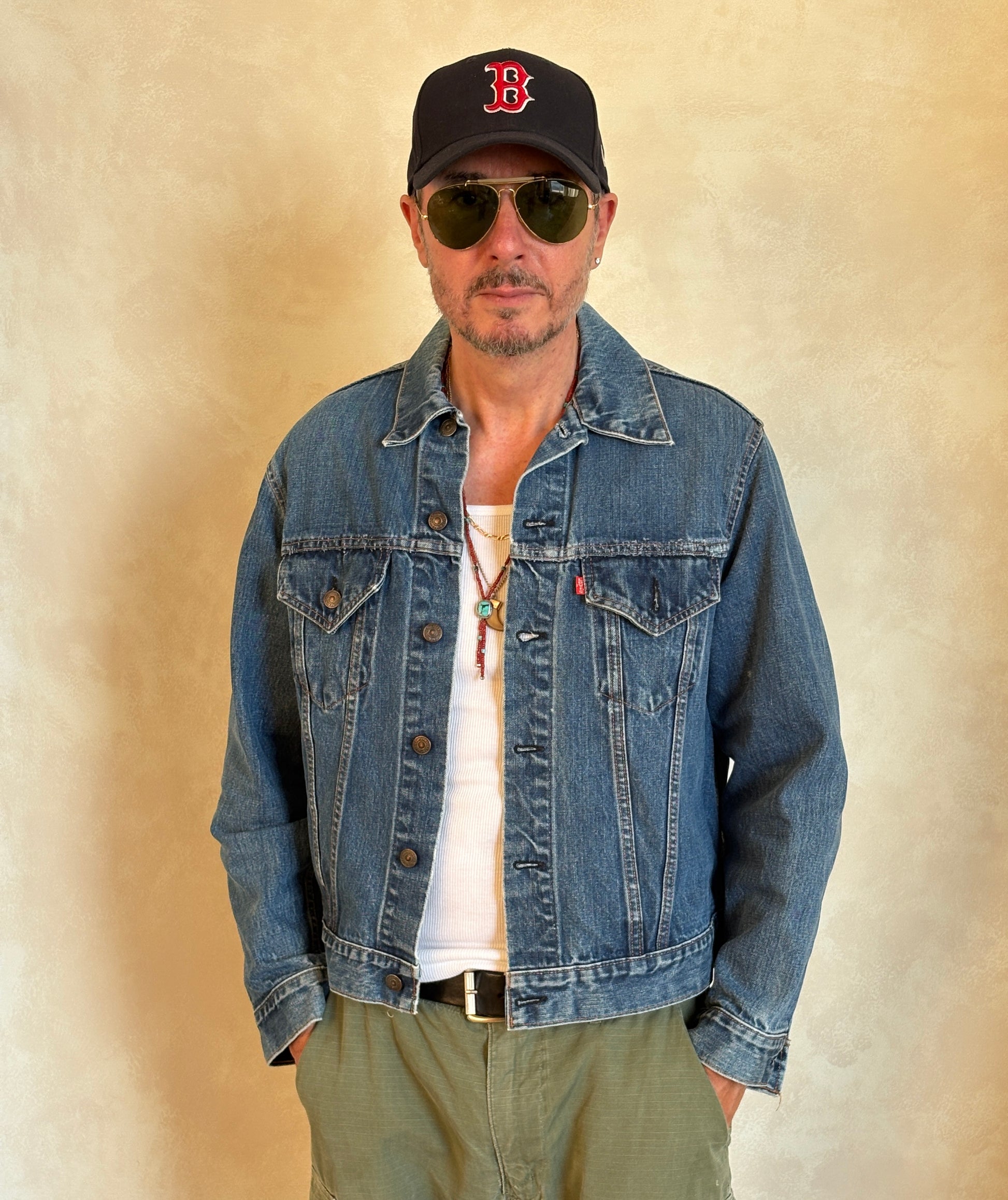 Size 42-44US / 52-54EU . Vintage 70s Levi’s Denim Jacket – 2 Pockets – Made in USA - USA Vintage Bcn