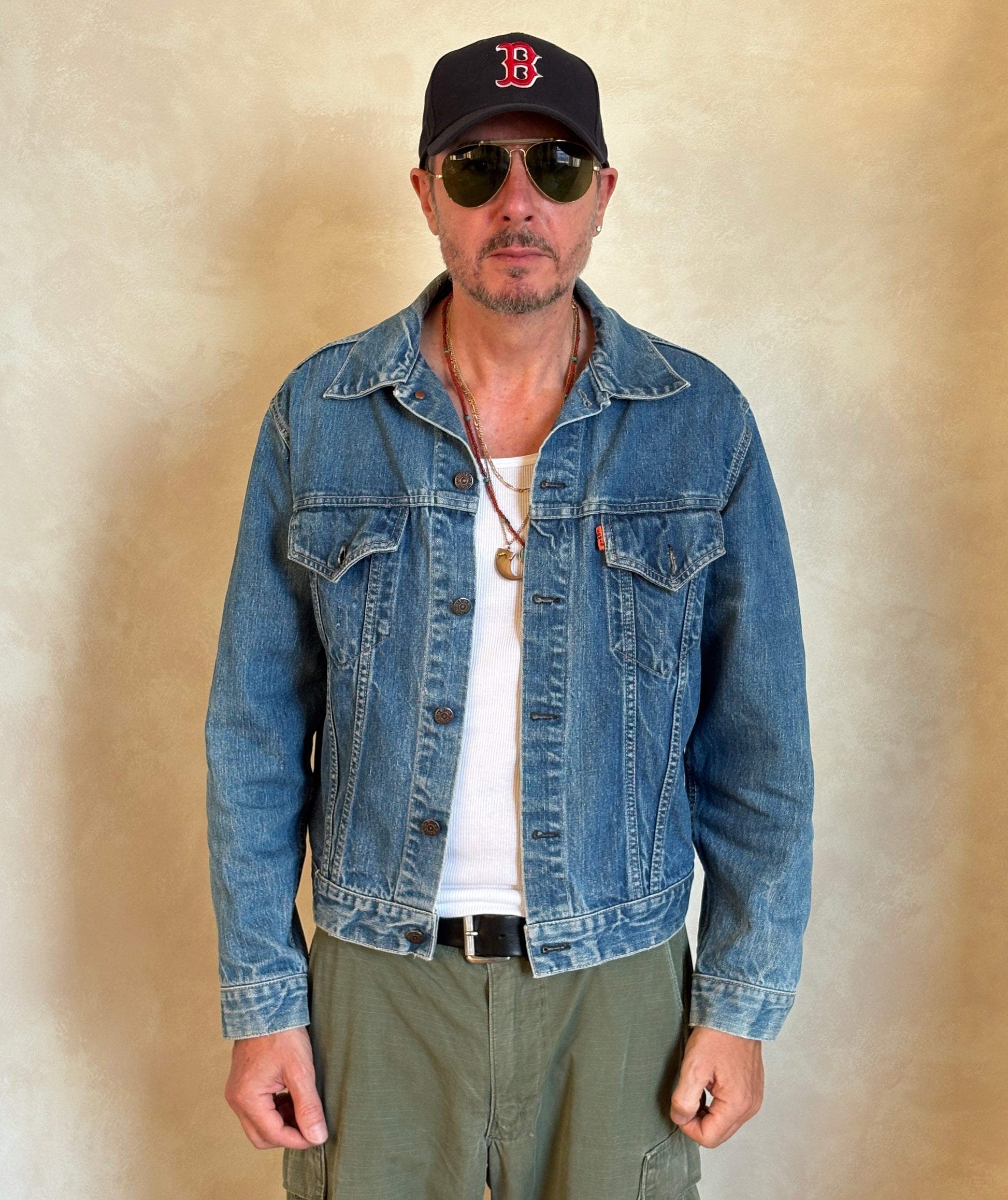 Size 42US / 52EU . Vintage 70s Levi’s Denim Jacket – 2 Pockets – Made in USA - USA Vintage Bcn