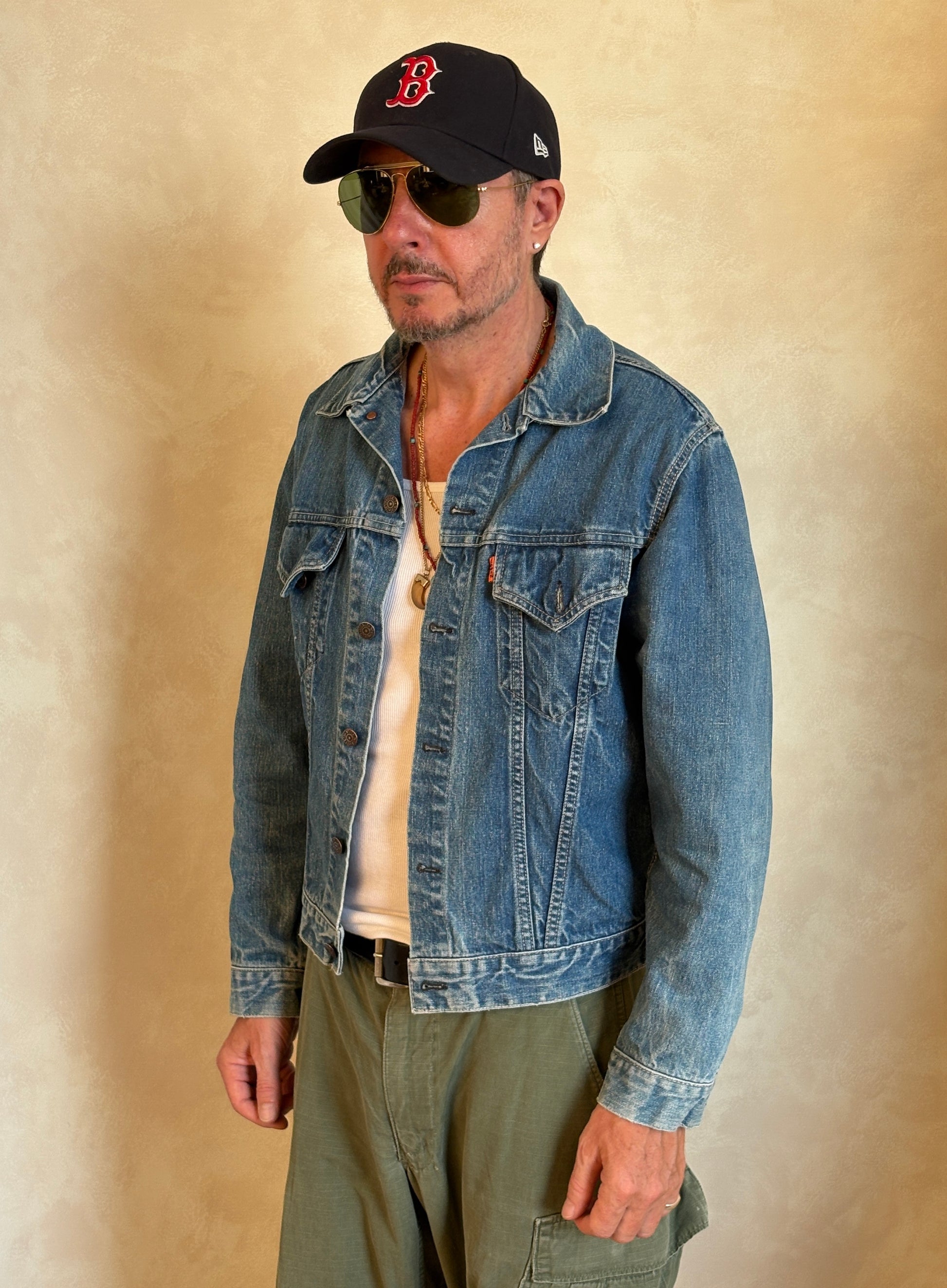 Size 42US / 52EU . Vintage 70s Levi’s Denim Jacket – 2 Pockets – Made in USA - USA Vintage Bcn