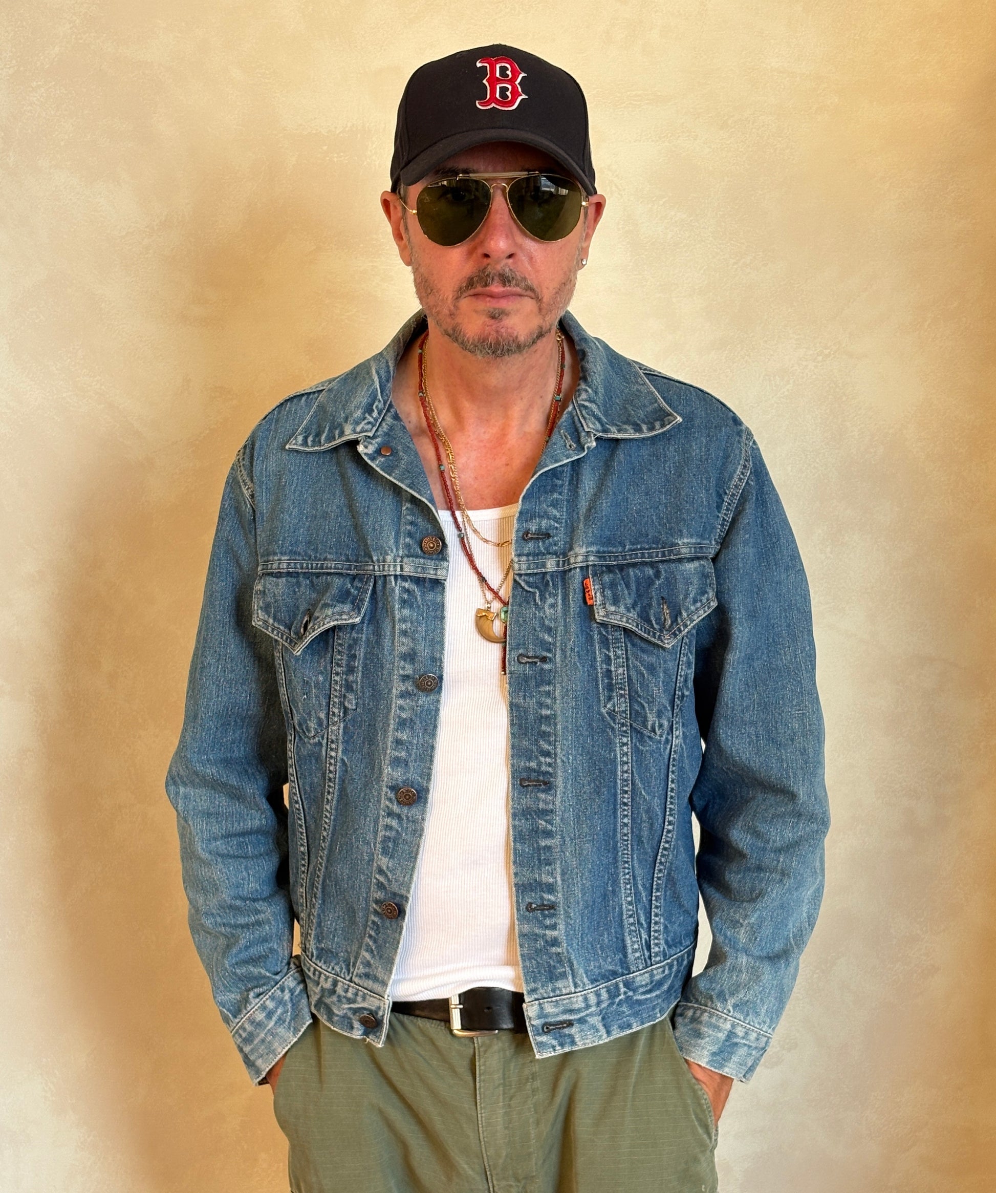 Size 42US / 52EU . Vintage 70s Levi’s Denim Jacket – 2 Pockets – Made in USA - USA Vintage Bcn