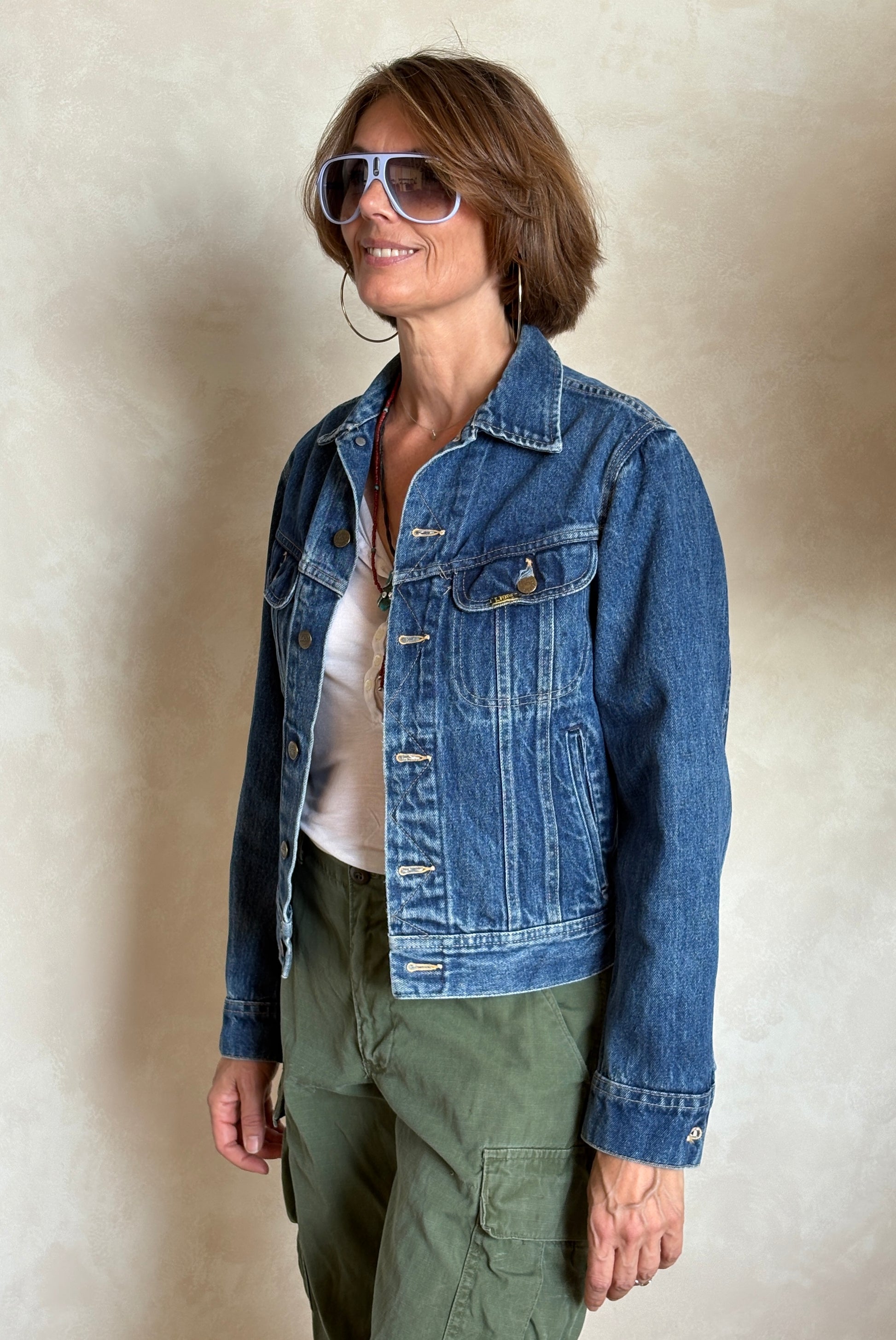 Size 36US / 46EU .Vintage 80s Lee Denim Jacket – 4 Pockets – Made in USA - USA Vintage Bcn