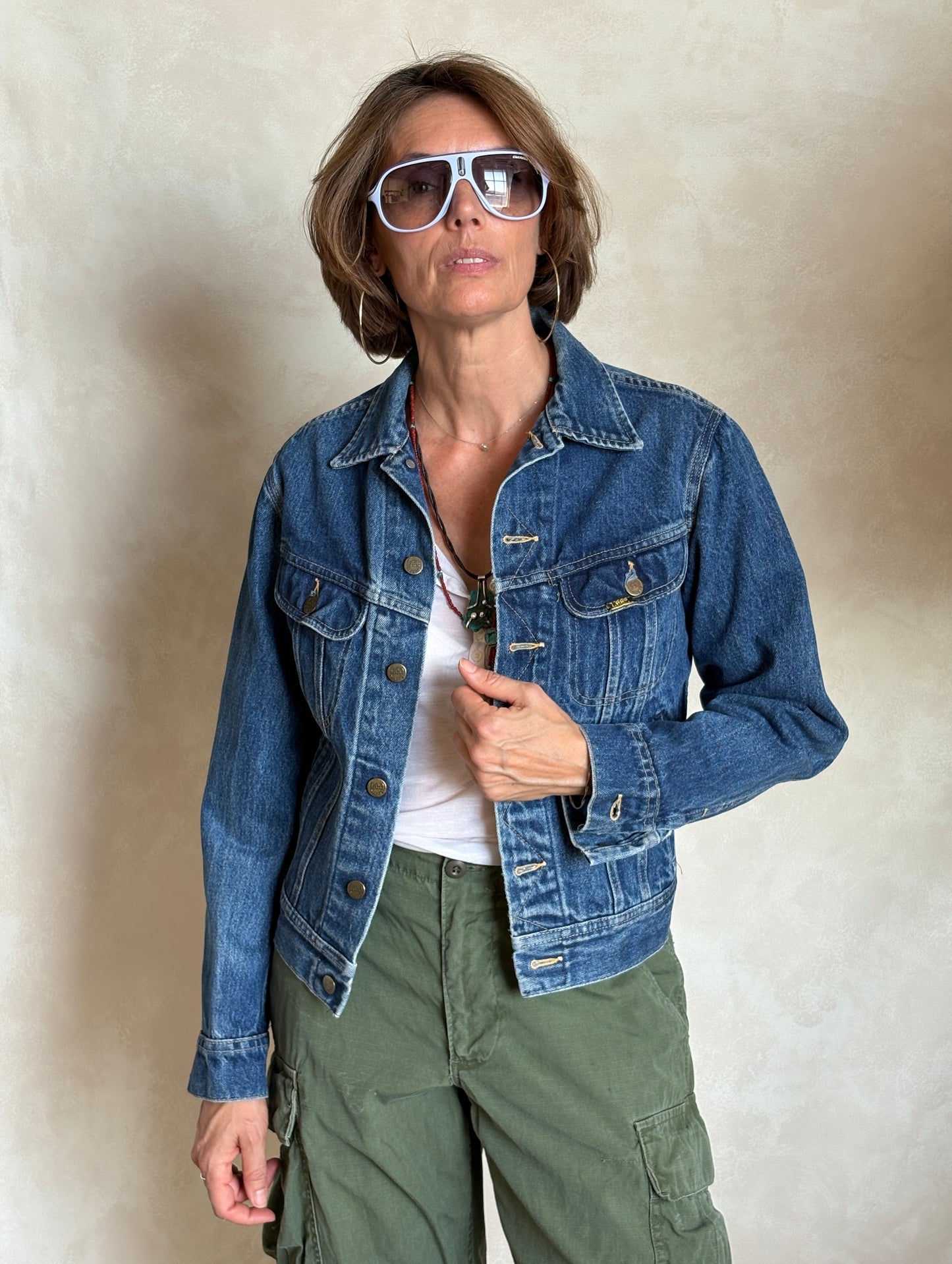 Size 36US / 46EU .Vintage 80s Lee Denim Jacket – 4 Pockets – Made in USA - USA Vintage Bcn