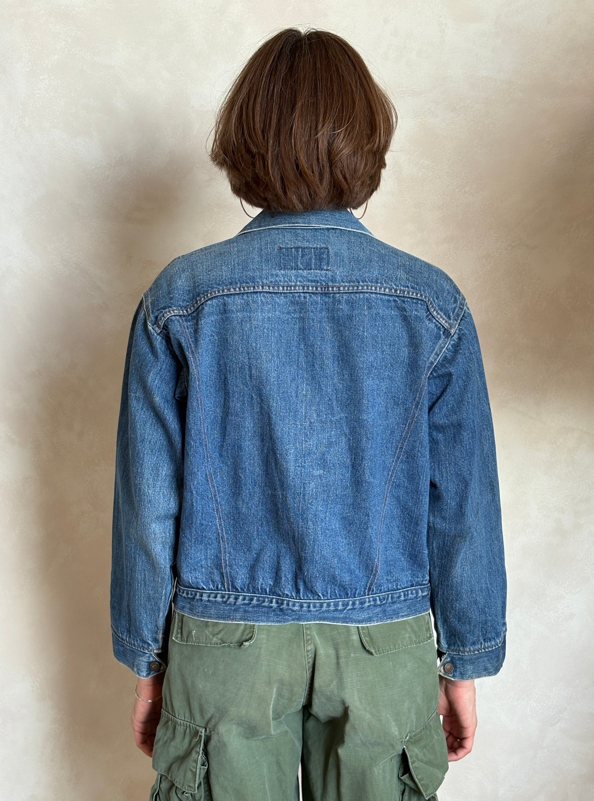 Size 34/36 .Vintage 70s Levi’s Denim Jacket – 2 Pockets – Made in USA - USA Vintage Bcn