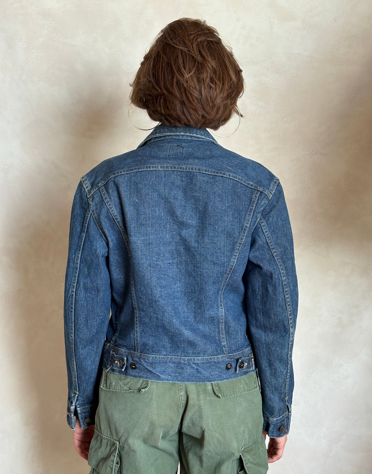 Size 34/3636. Vintage 70s Lee Union Made Denim Shirt – 2 Pockets – Made in USA - USA Vintage Bcn