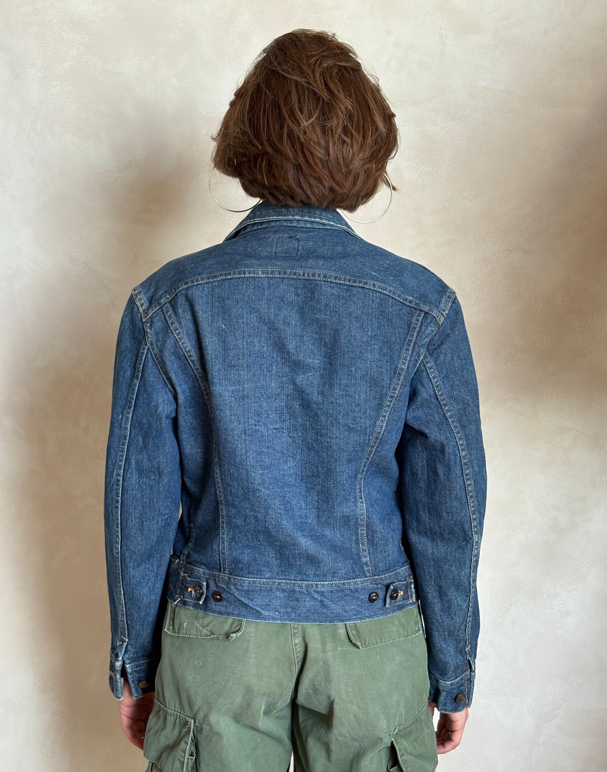 Size 34/3636. Vintage 70s Lee Union Made Denim Shirt – 2 Pockets – Made in USA - USA Vintage Bcn