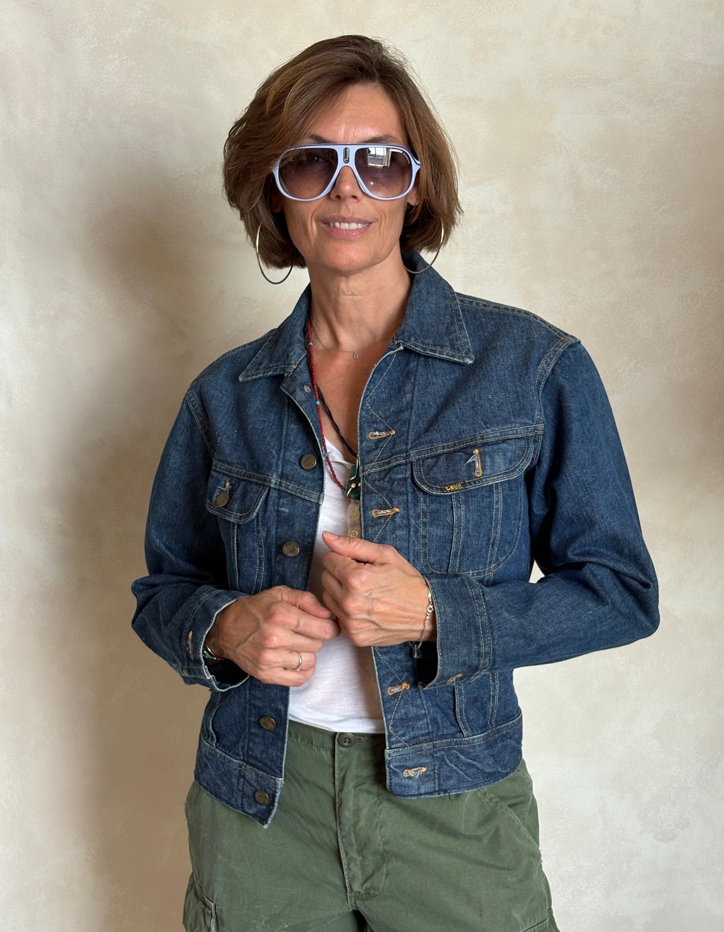 Size 34/3636. Vintage 70s Lee Union Made Denim Shirt – 2 Pockets – Made in USA - USA Vintage Bcn