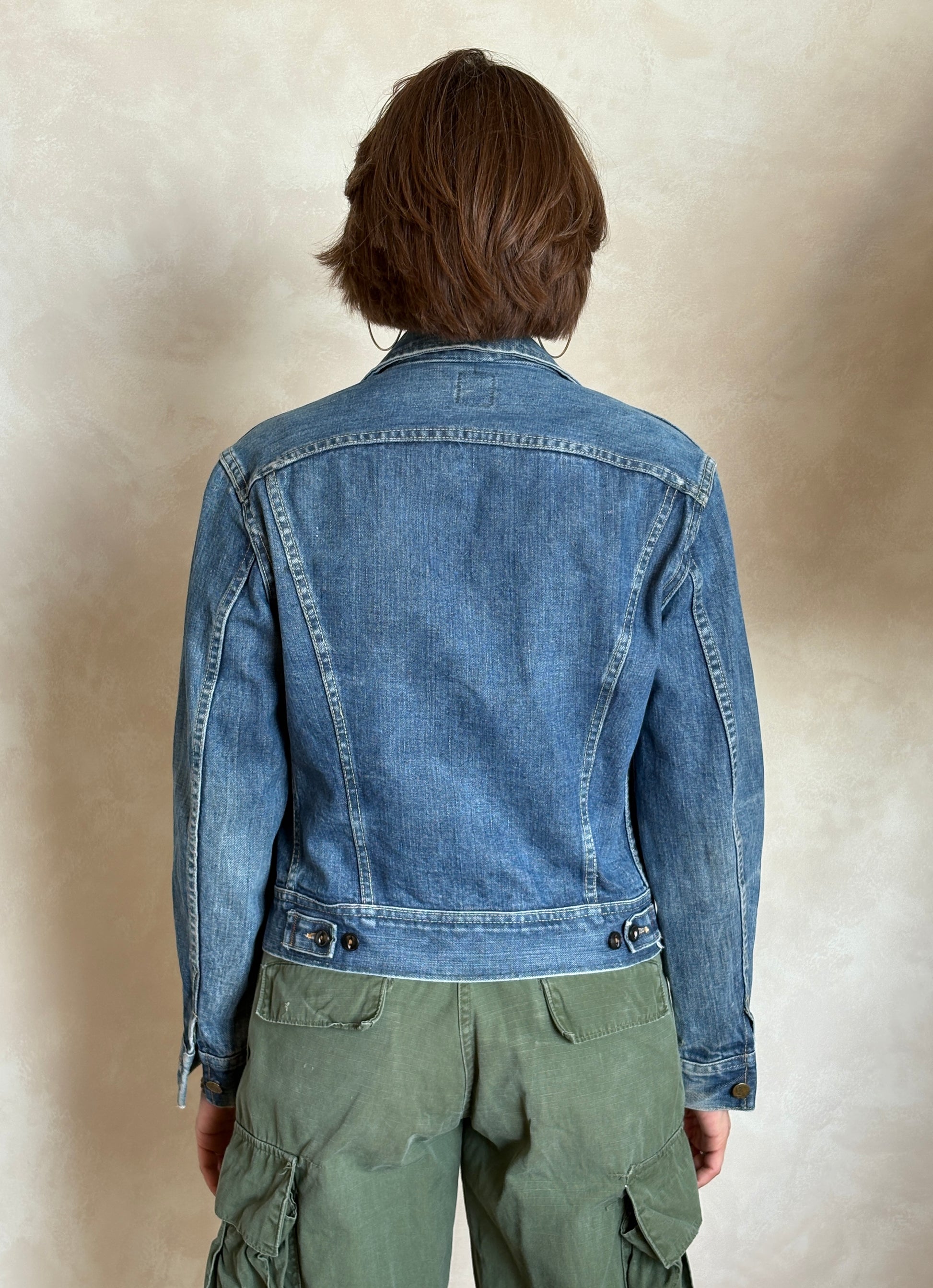 Size 34US / 44EU .Vintage 70s Lee Denim Jacket – Union Made – 2 Pockets – Made in USA - USA Vintage Bcn