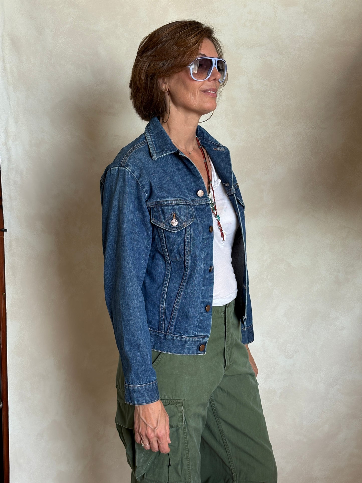 Size 36US /46EU. Vintage 70s Wrangler Denim Jacket – 2 Pockets – Made in USA - USA Vintage Bcn