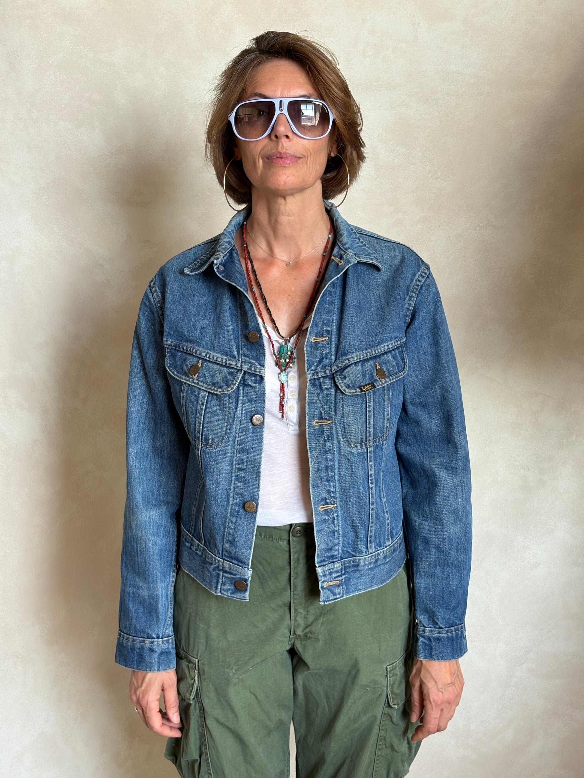 Size youth 20. Vintage 80s Lee Denim Jacket – 2 Pockets – Made in USA USA - USA Vintage Bcn