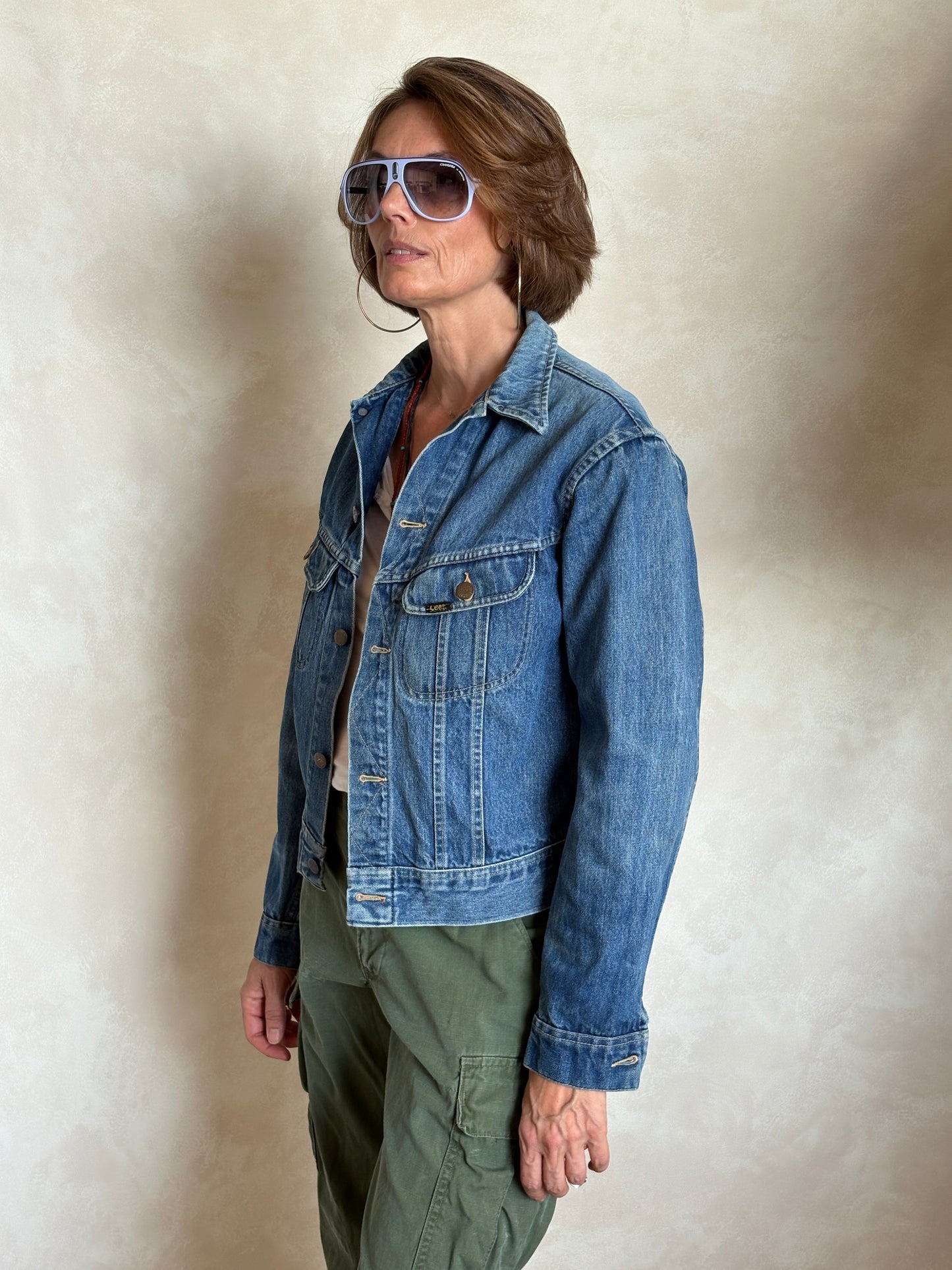 Size youth 20. Vintage 80s Lee Denim Jacket – 2 Pockets – Made in USA USA - USA Vintage Bcn