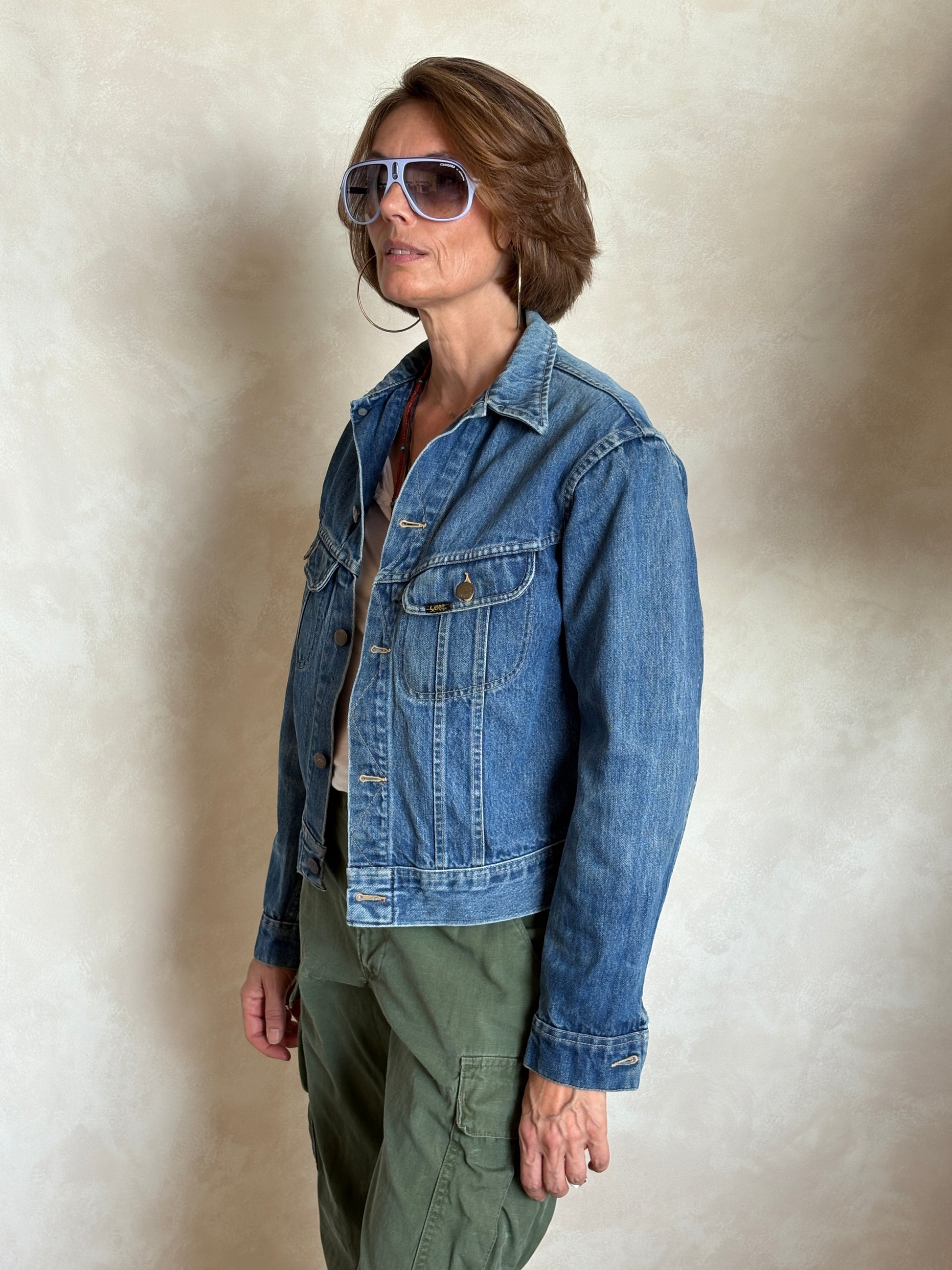 Size youth 20. Vintage 80s Lee Denim Jacket – 2 Pockets – Made in USA USA - USA Vintage Bcn
