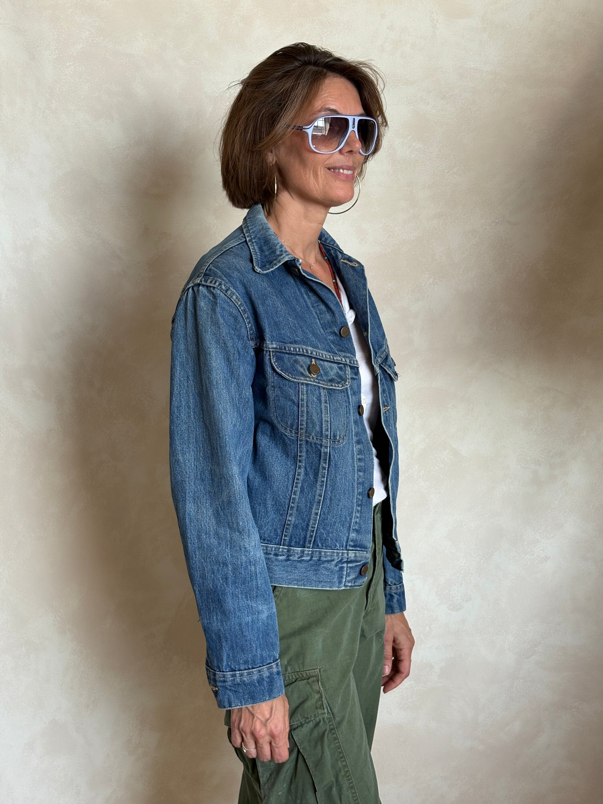 Size youth 20. Vintage 80s Lee Denim Jacket – 2 Pockets – Made in USA USA - USA Vintage Bcn
