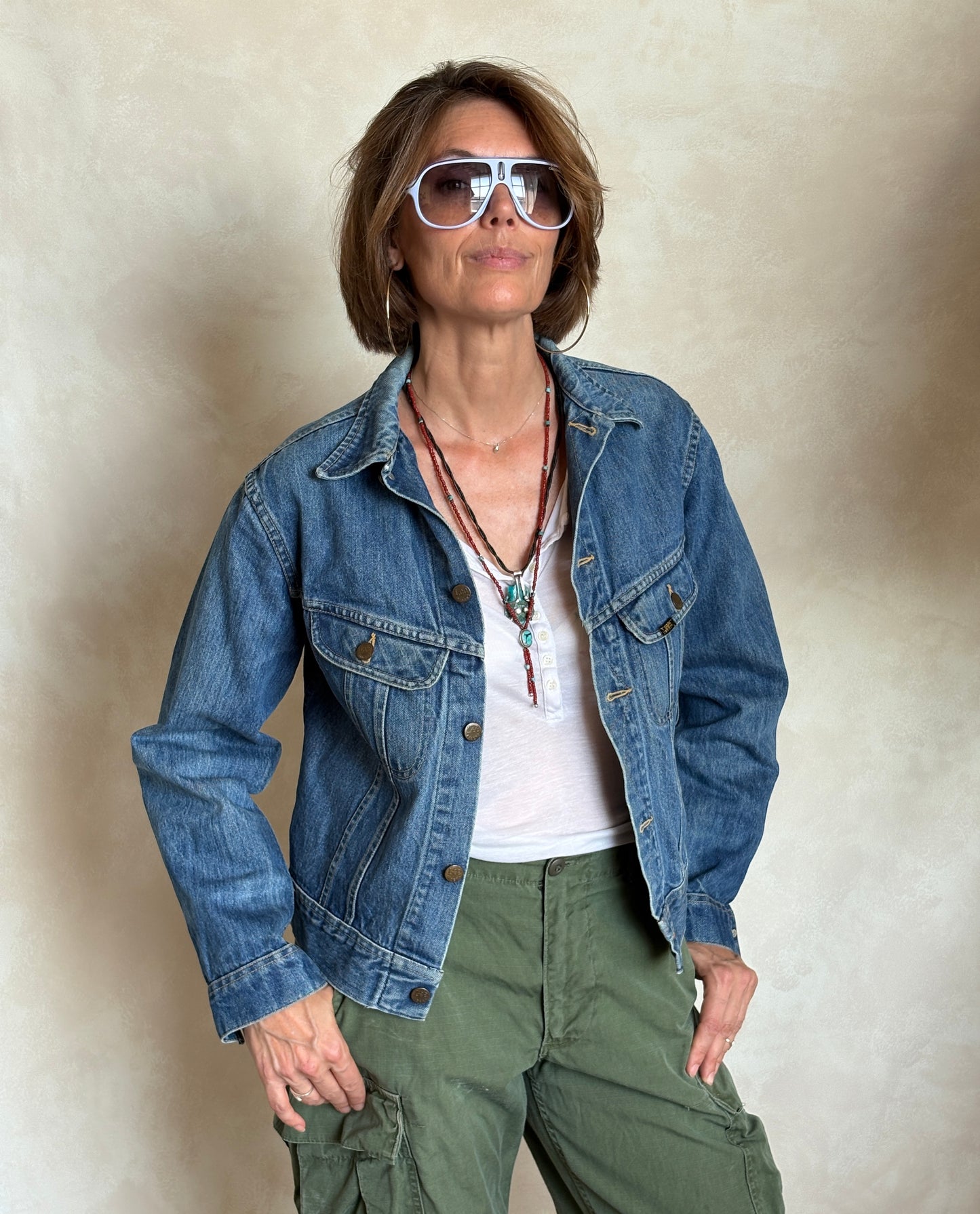 Size youth 20. Vintage 80s Lee Denim Jacket – 2 Pockets – Made in USA USA - USA Vintage Bcn