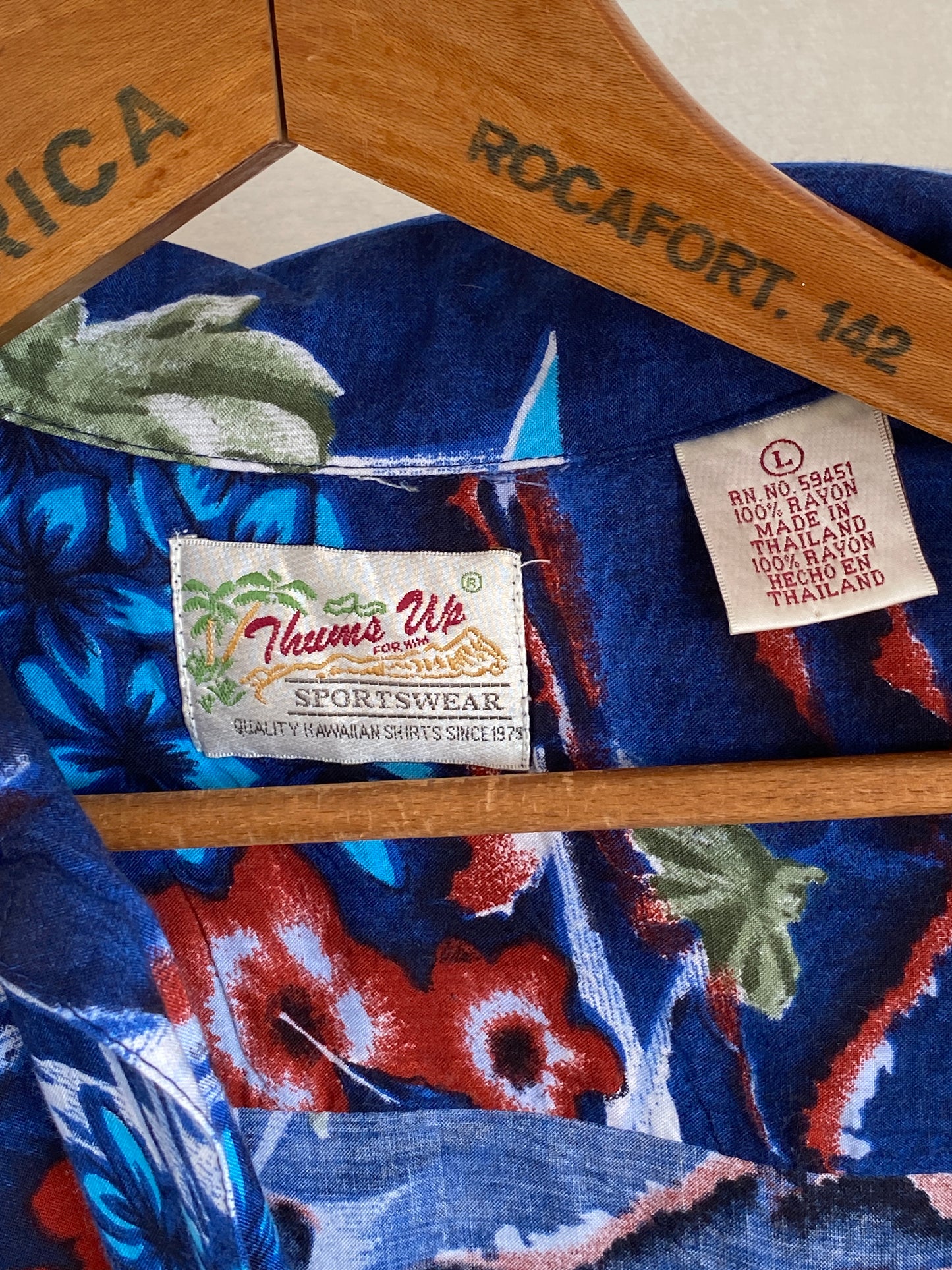Size XL. Vintage 90s Rayon Hawaiian shirt - USA Vintage Bcn