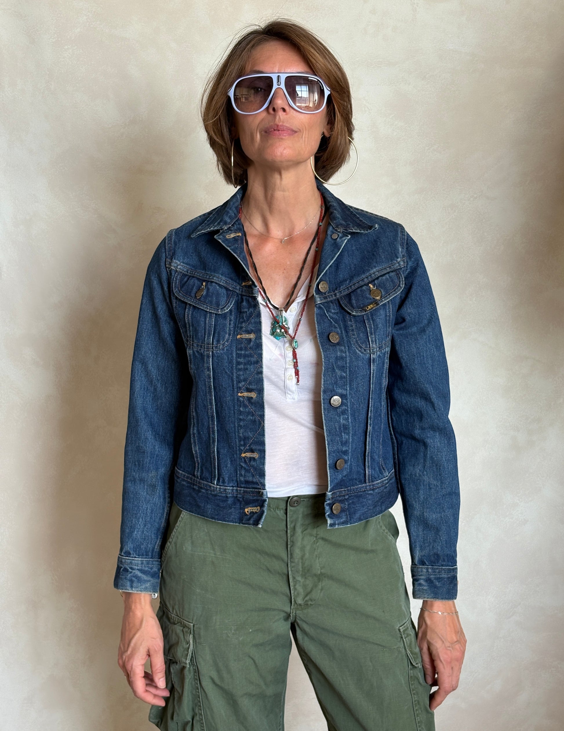 vintage levis denim jacket 1970s made in usa trucker style