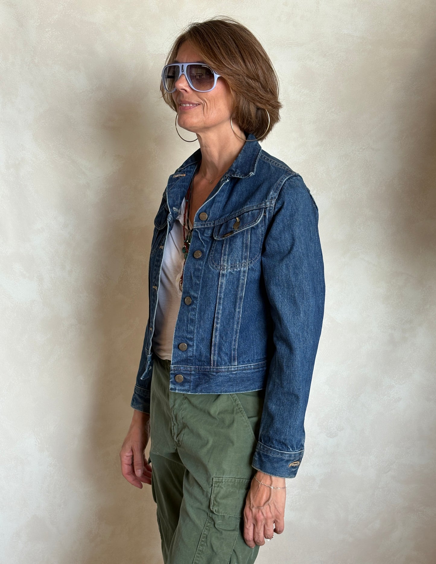 vintage levis denim jacket 1970s made in usa trucker style