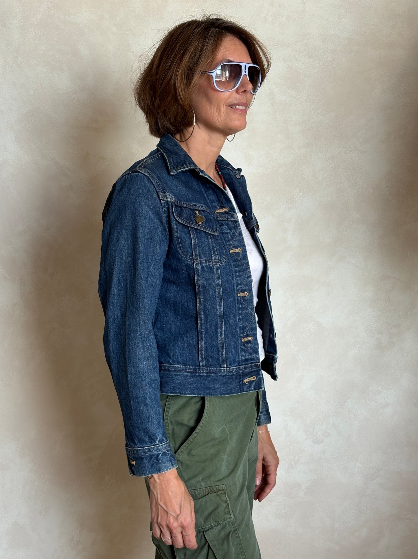 vintage levis denim jacket 1970s made in usa trucker style