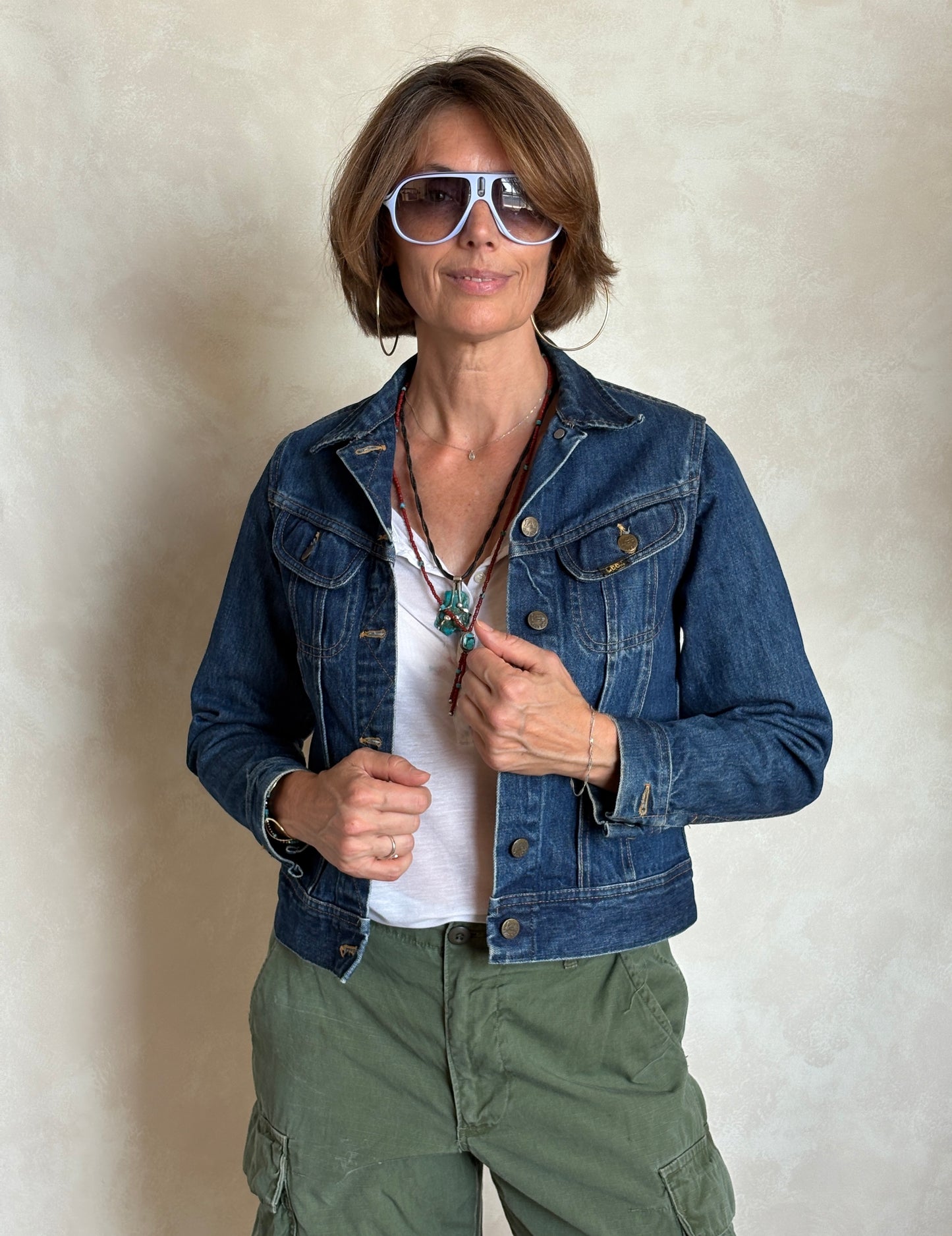 vintage levis denim jacket 1970s made in usa trucker style
