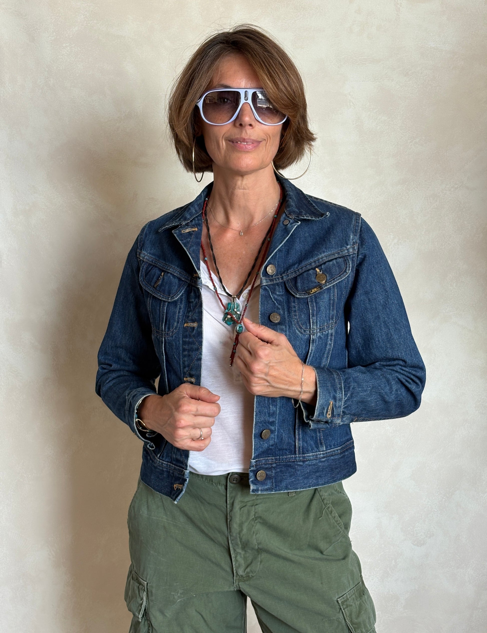 vintage levis denim jacket 1970s made in usa trucker style