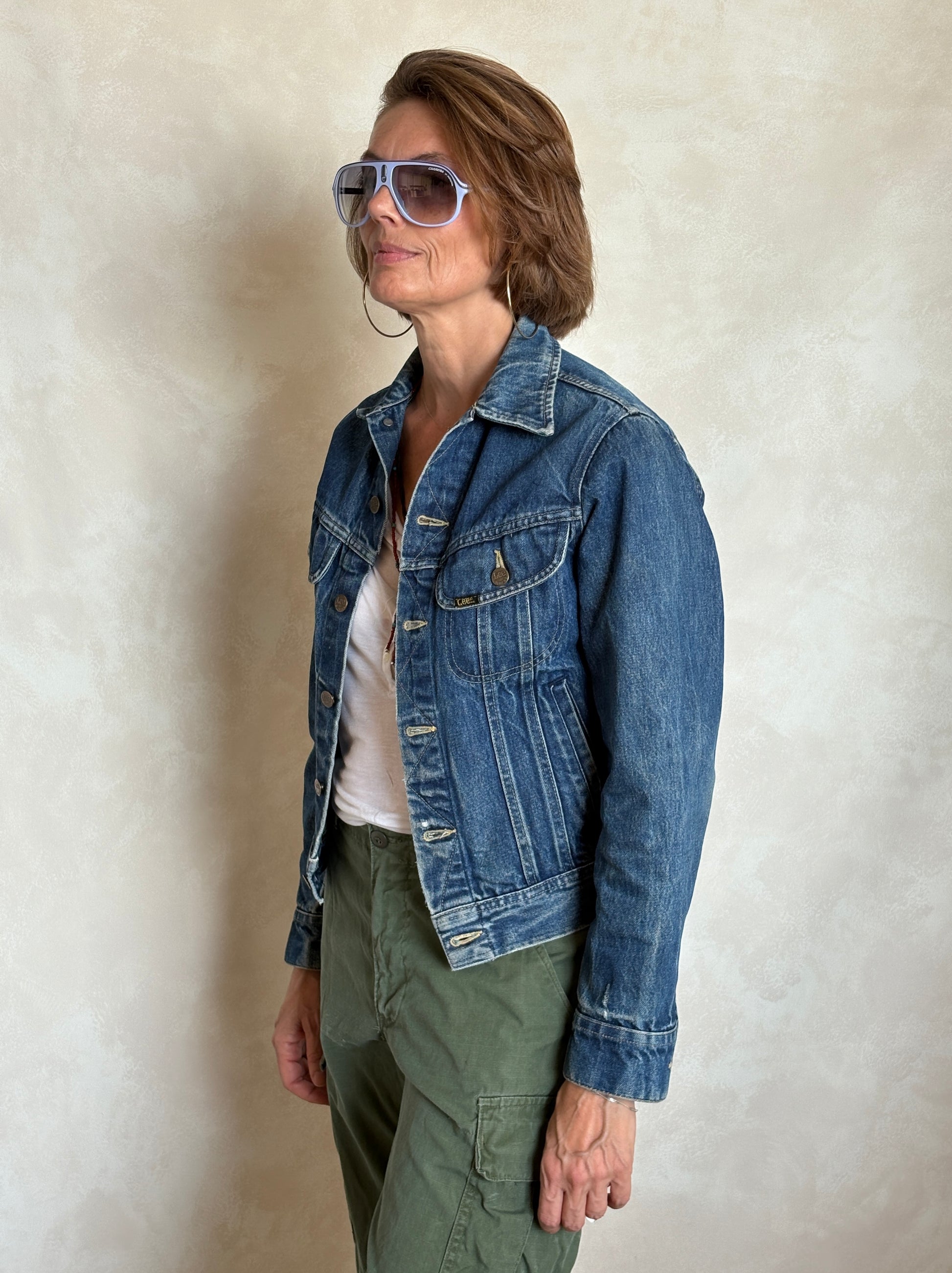 Size 34US / 44EU .Vintage 80s Lee Denim Jacket – 24Pockets – Made in USA - USA Vintage Bcn