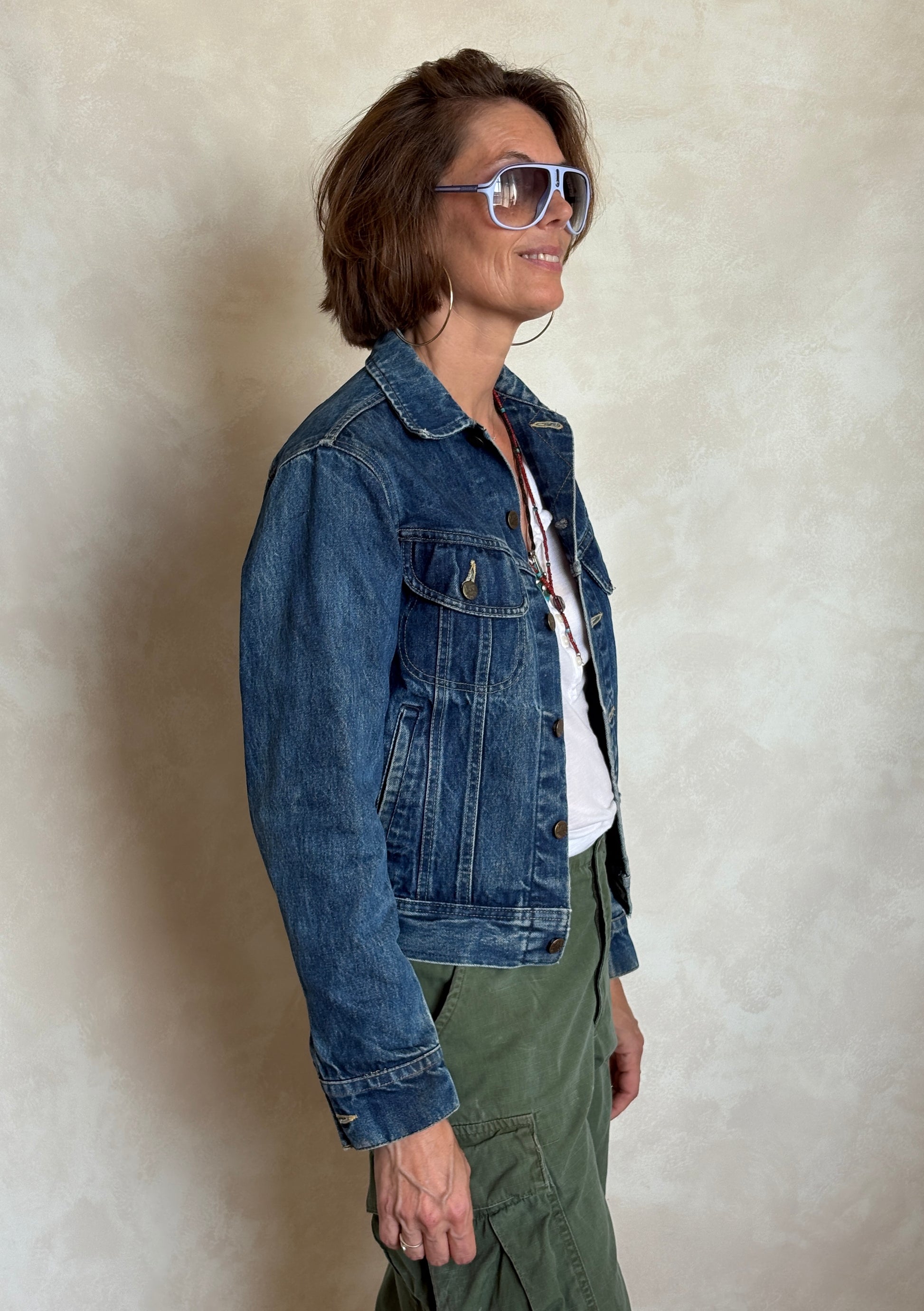 Size 34US / 44EU .Vintage 80s Lee Denim Jacket – 24Pockets – Made in USA - USA Vintage Bcn