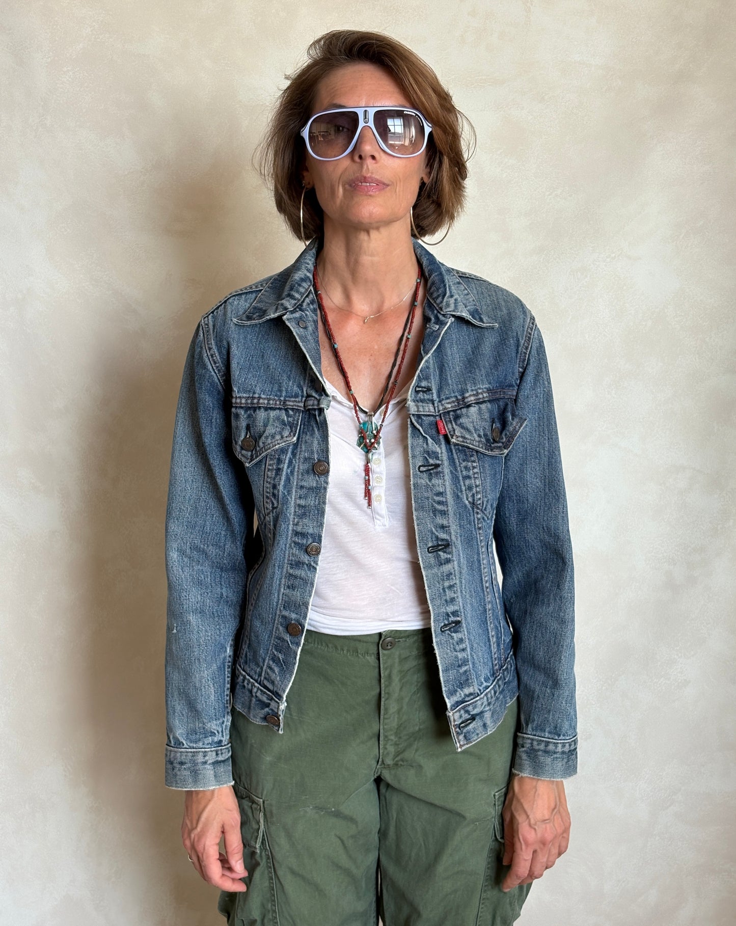 Size 36-38US / 46-48EU .Vintage 70s Levi’s Denim Jacket – 2 Pockets – Made in USA - USA Vintage Bcn