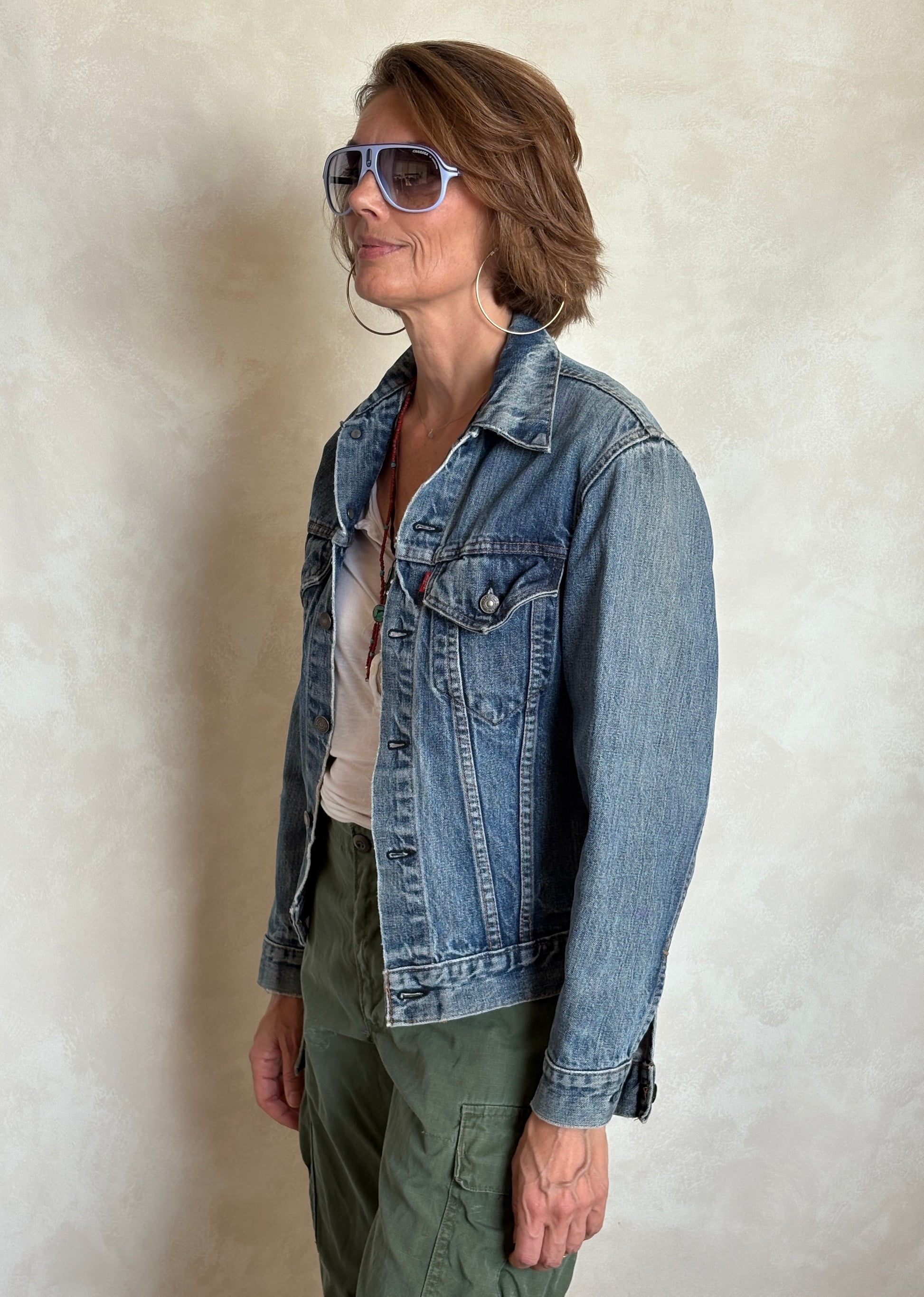 Size 36-38US / 46-48EU .Vintage 70s Levi’s Denim Jacket – 2 Pockets – Made in USA - USA Vintage Bcn