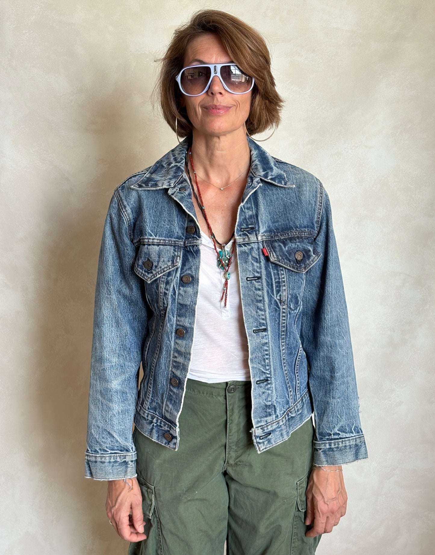Size 36US / 46EU .Vintage 70s Levi’s Denim Jacket – 2 Pockets – Made in USA - USA Vintage Bcn